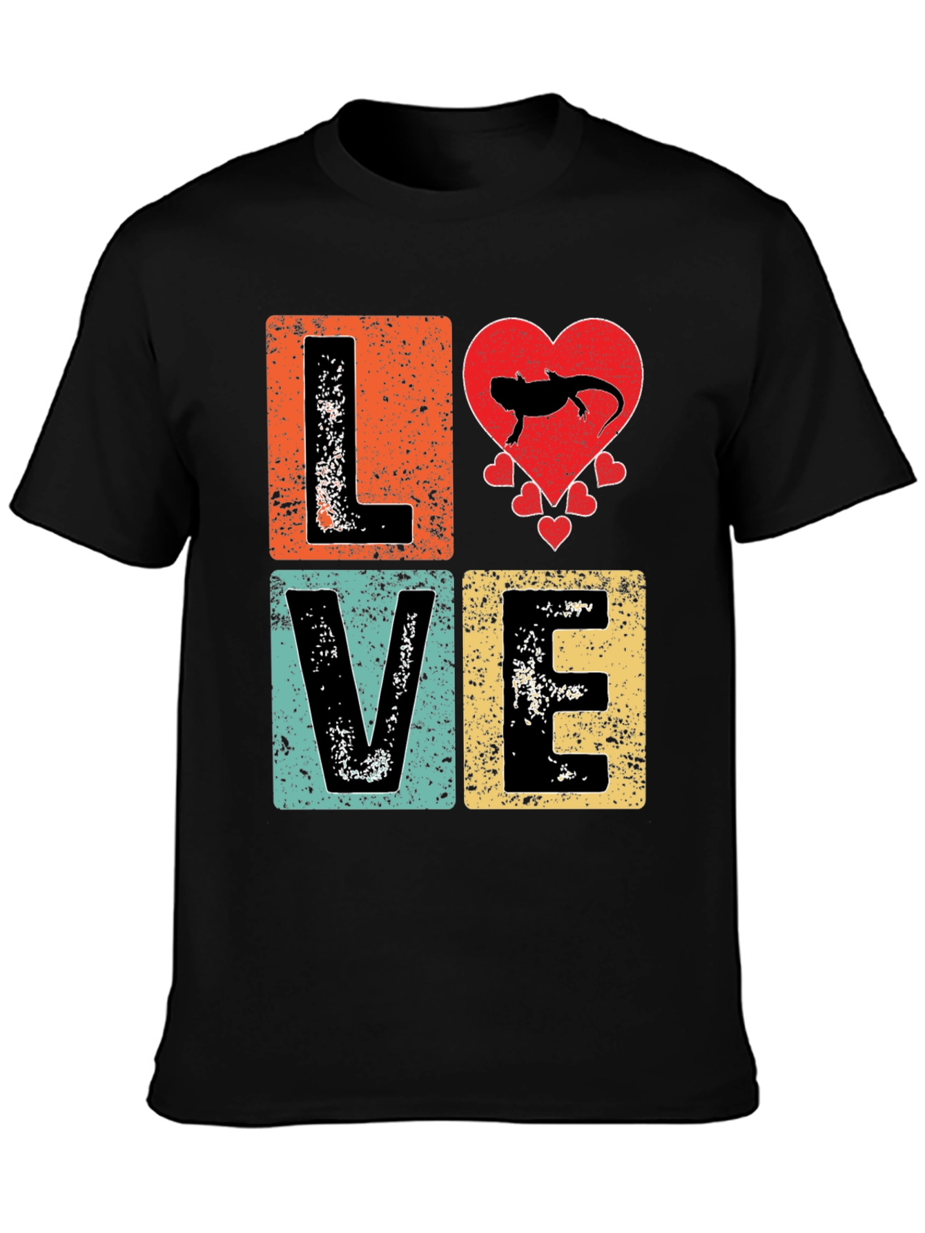 LOVE Axolotl Retro T-Shirt