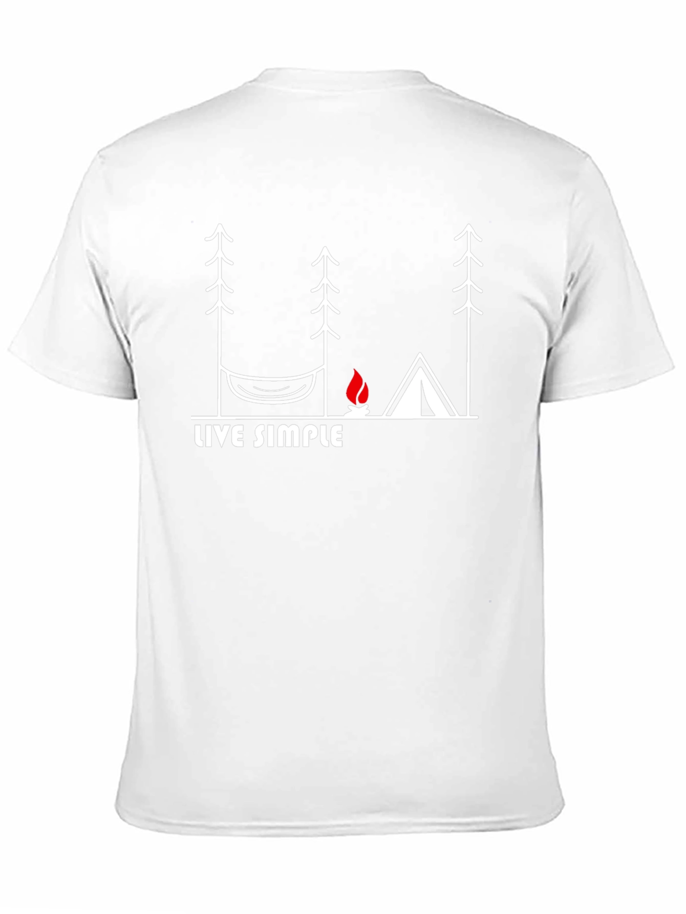 Live Simple Camping Graphic T-Shirt - Relaxed Fit