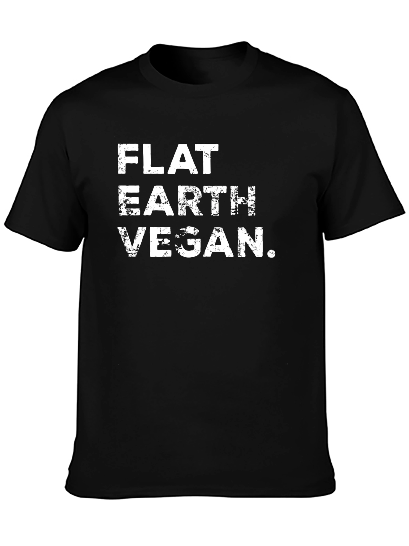 Flat Earth Vegan Graphic T-Shirt