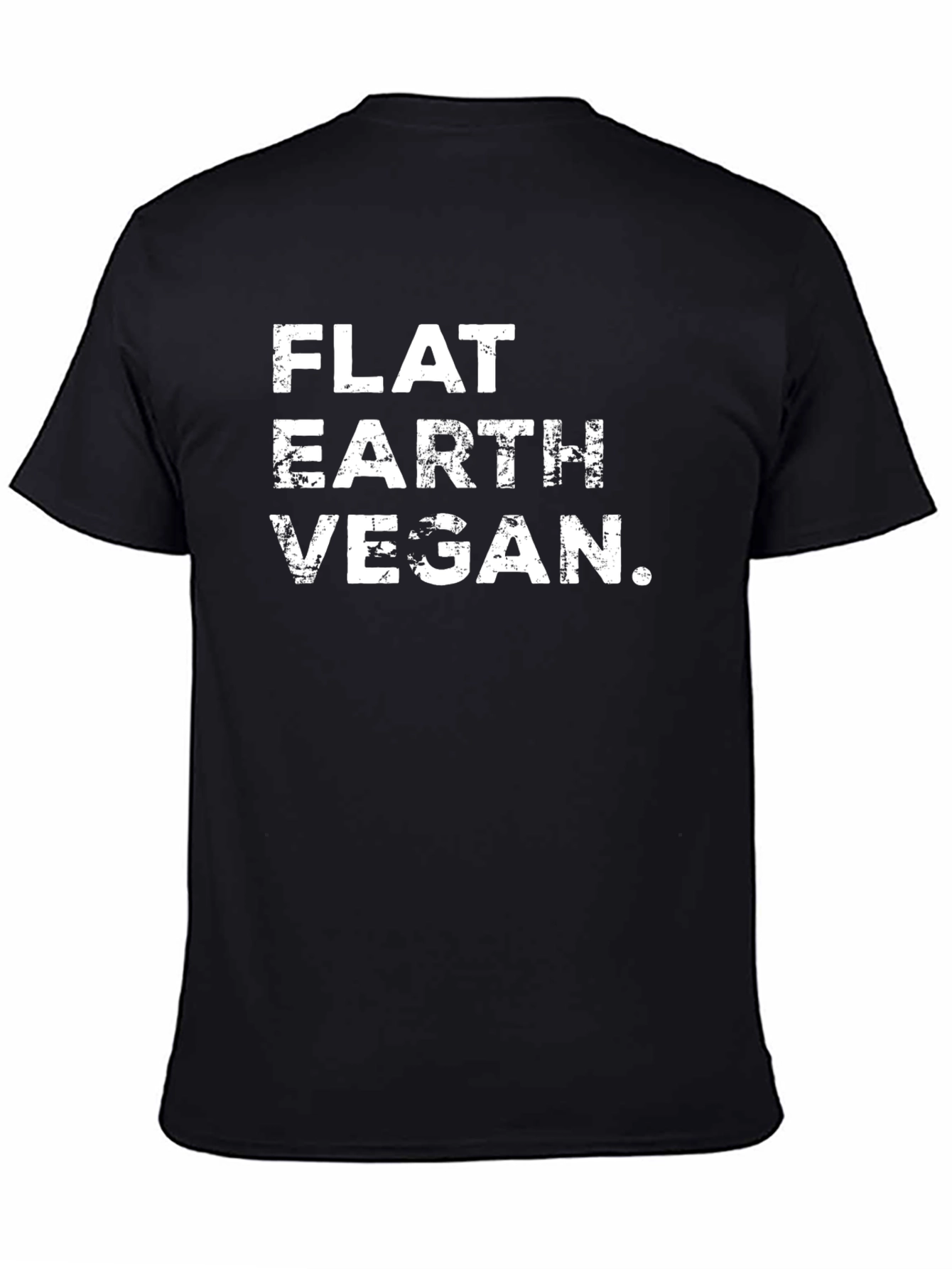 Flat Earth Vegan Graphic T-Shirt