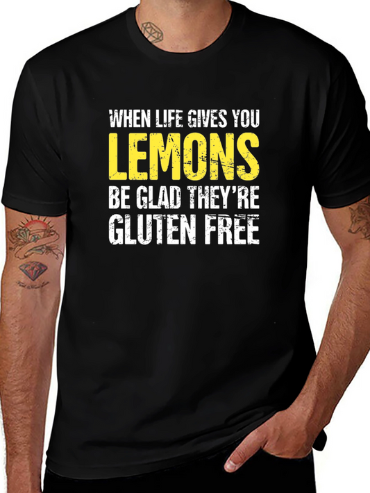 Funny Lemon Graphic Tee - Gluten Free Humor T-Shirt
