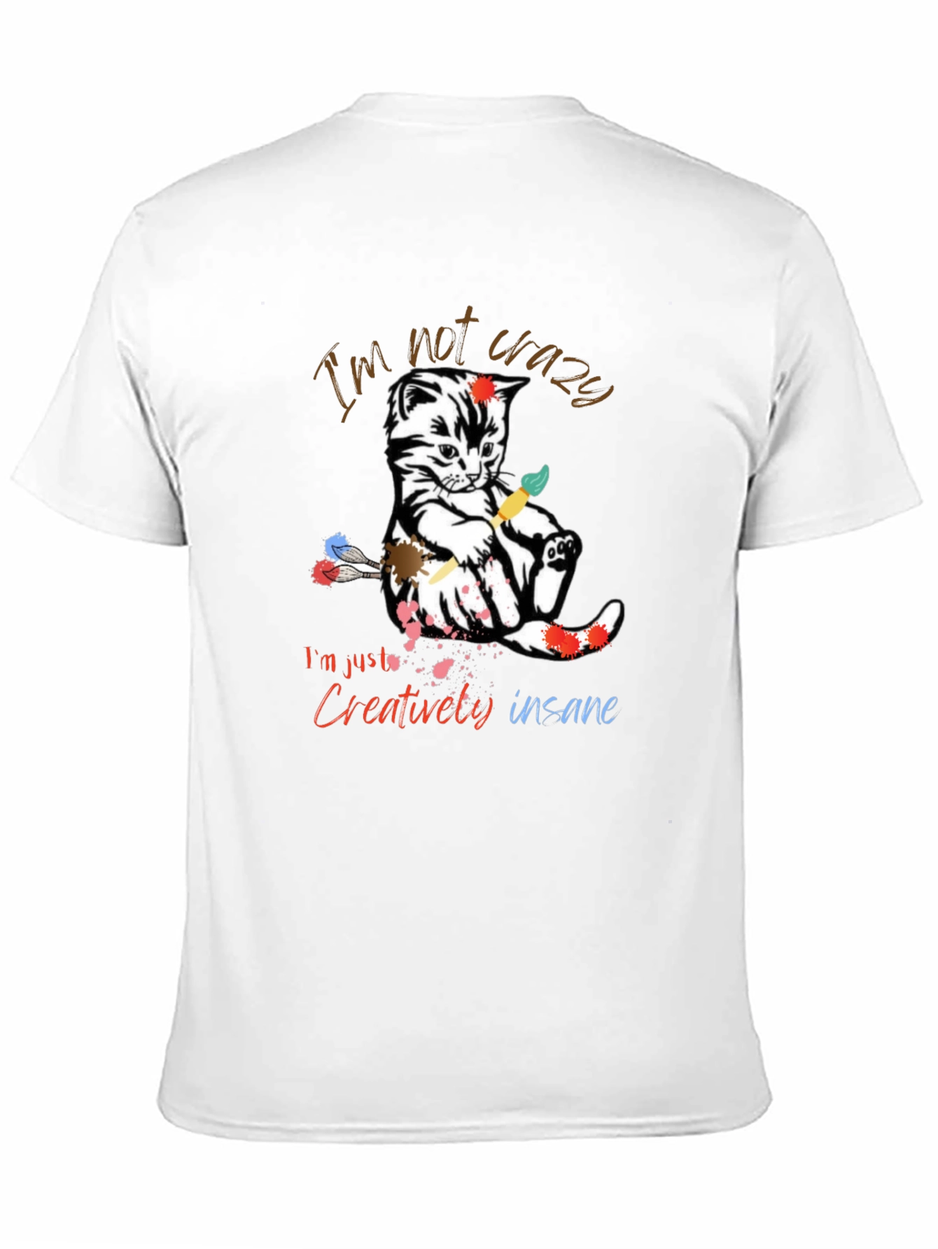 Crazy Cat Artist T-Shirt