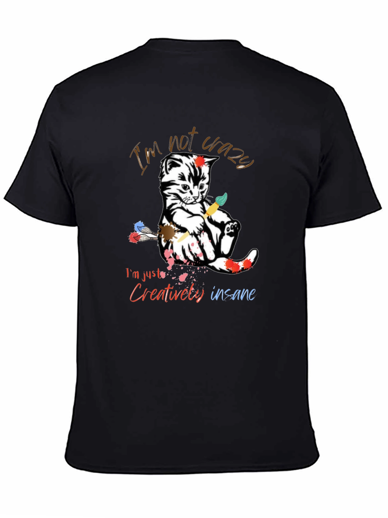 Crazy Cat Artist T-Shirt