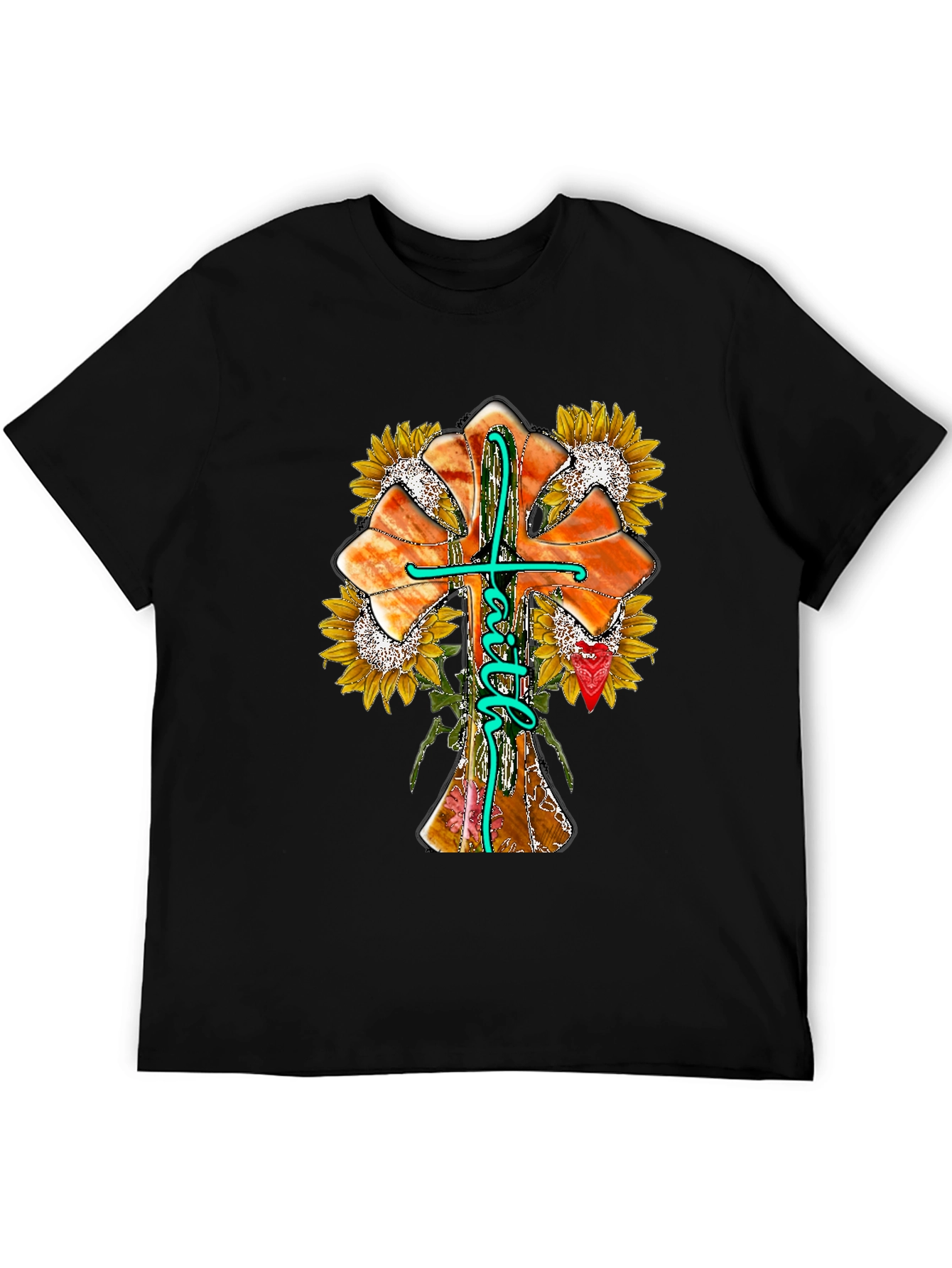 Faith Sunflower Graphic Print Tee