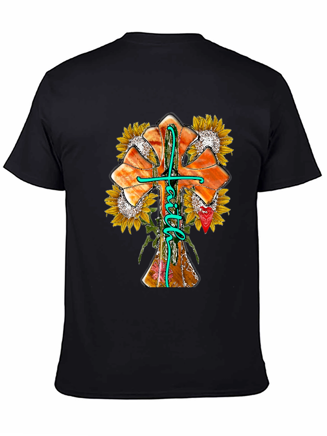 Faith Sunflower Graphic Print Tee
