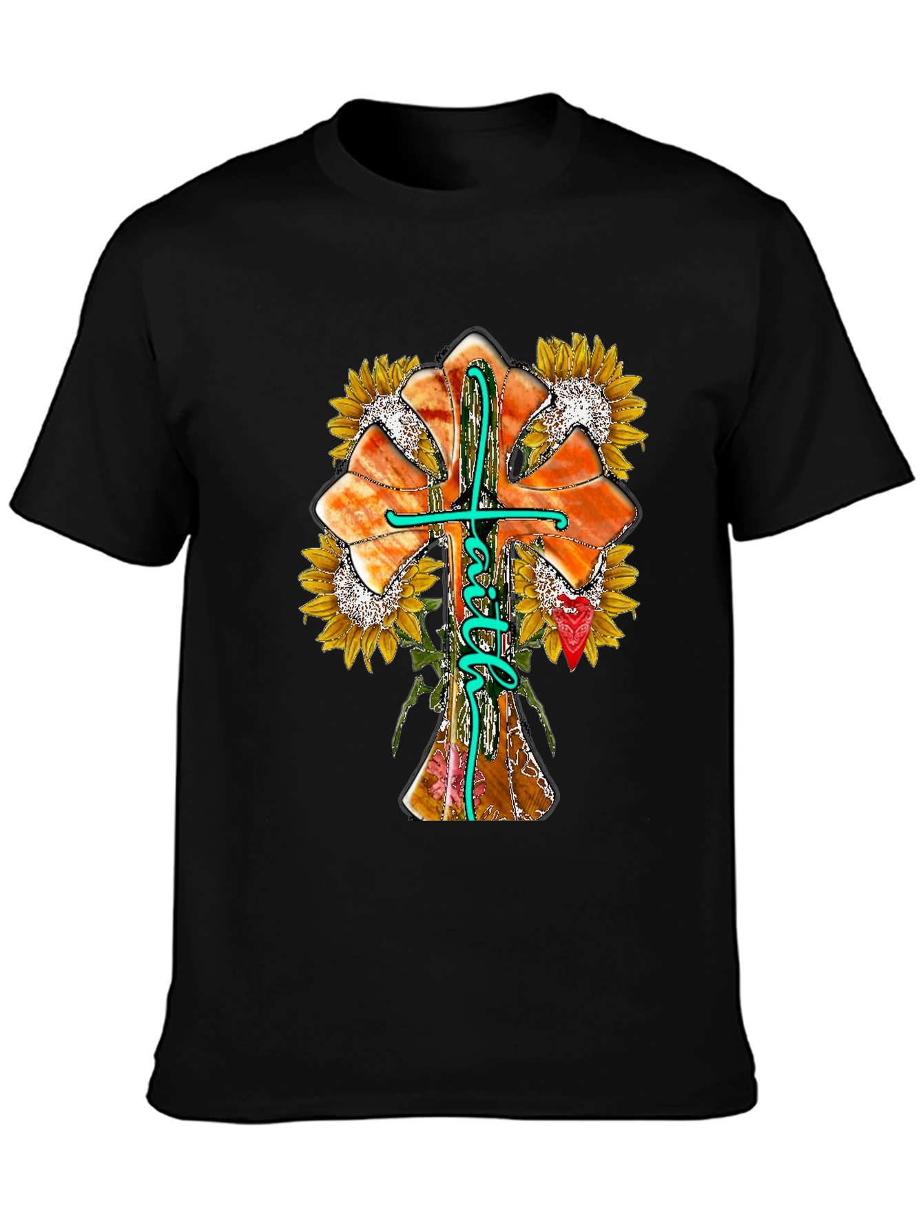Faith Sunflower Graphic Print Tee