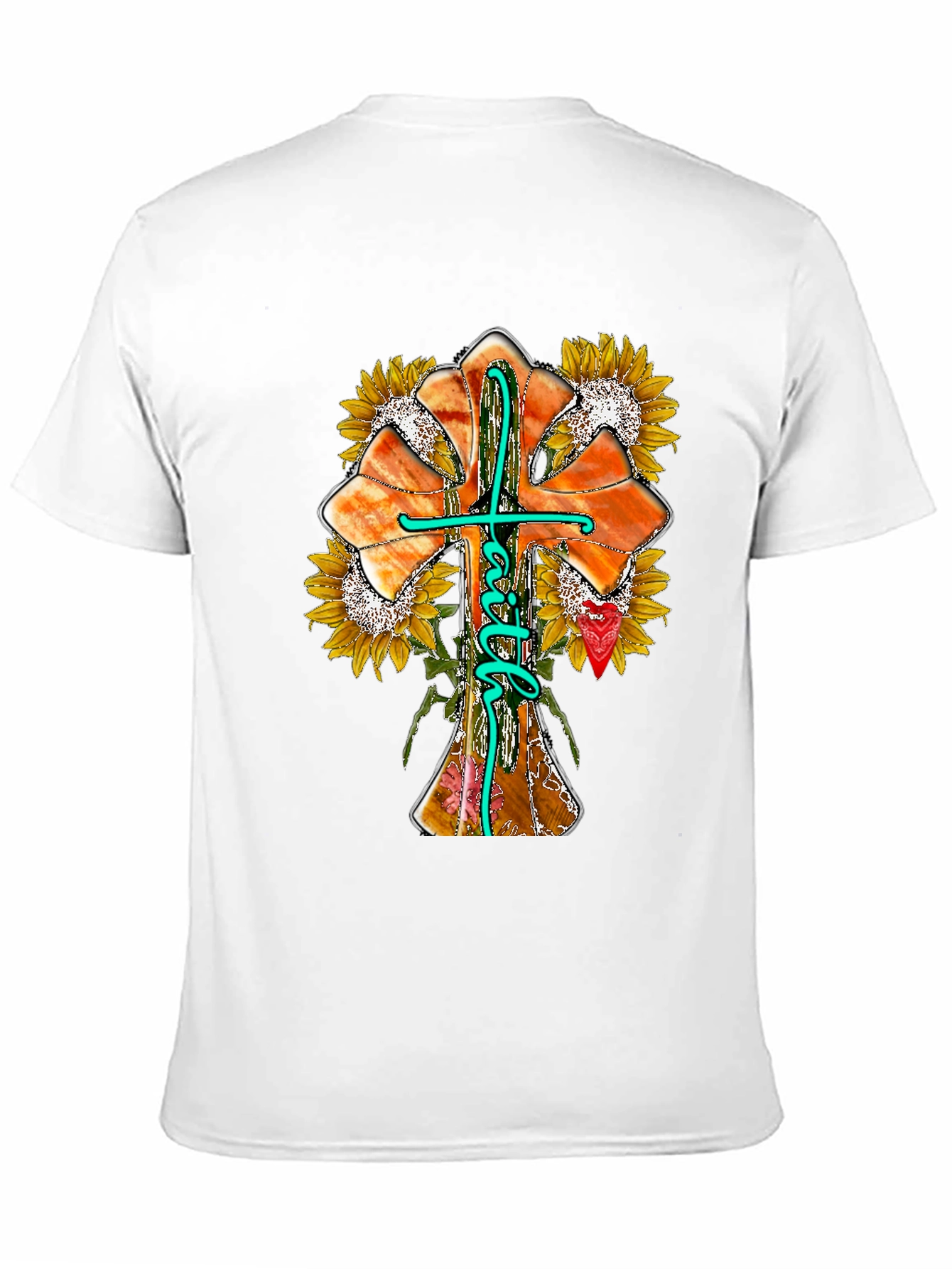 Faith Sunflower Graphic Print Tee