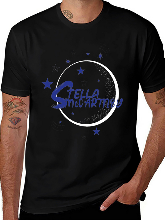 Stella McCartney Graphic Tee - Stylish Black Cotton T-Shirt