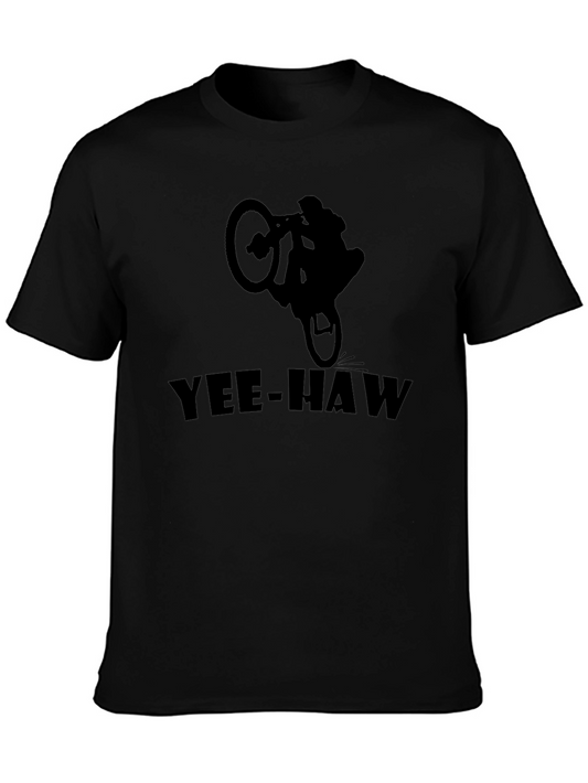 Yee-Haw Biker T-Shirt | Black Graphic Tee