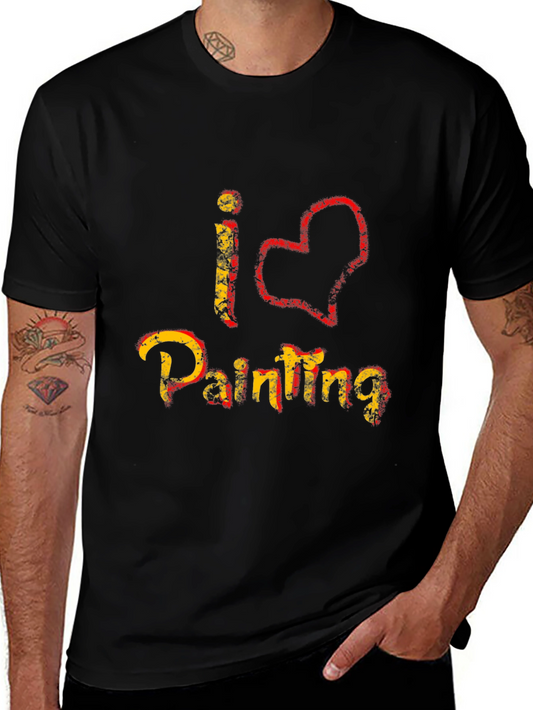 I Love Painting Graphic T-Shirt