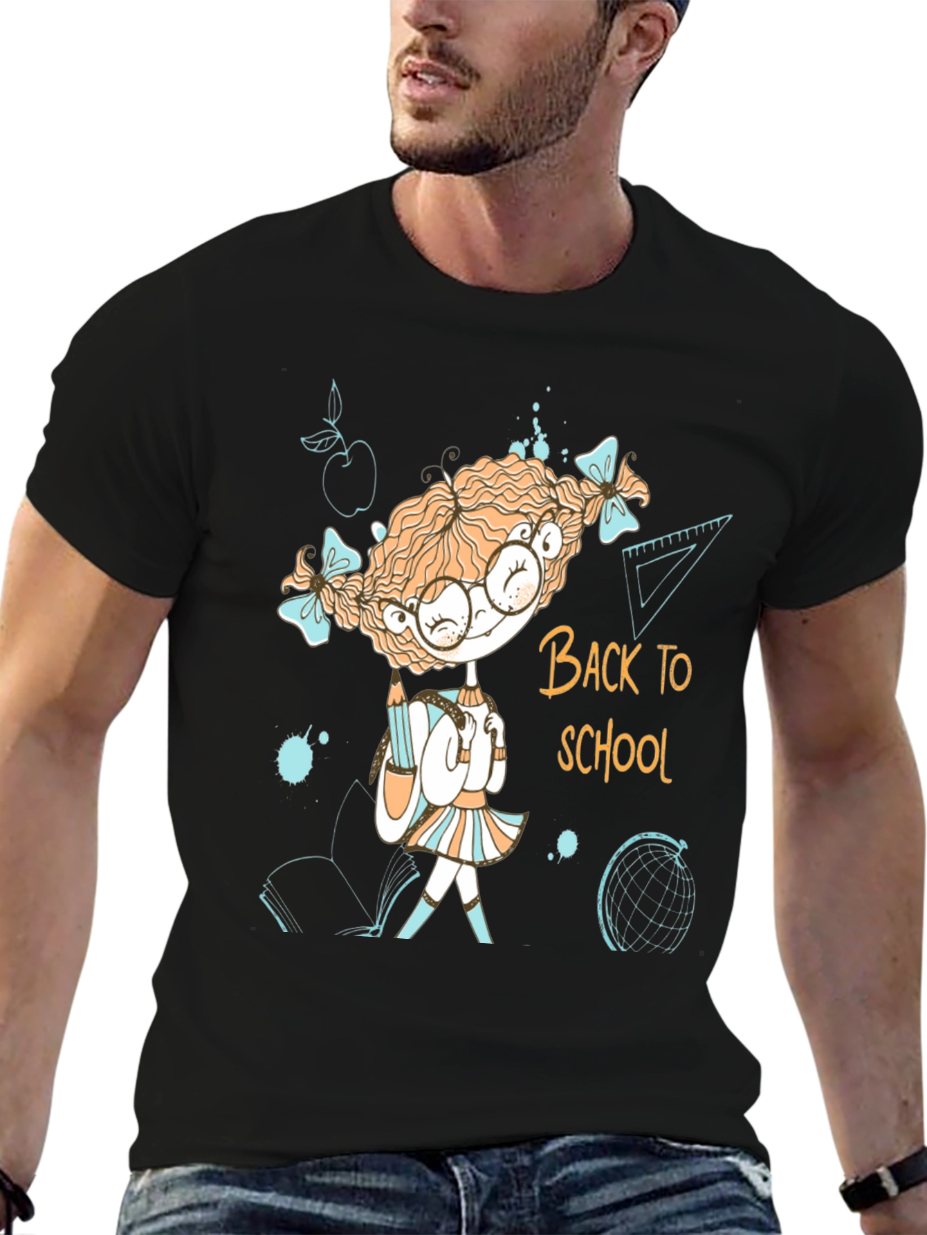 Back to School Graphic Tee for Men
