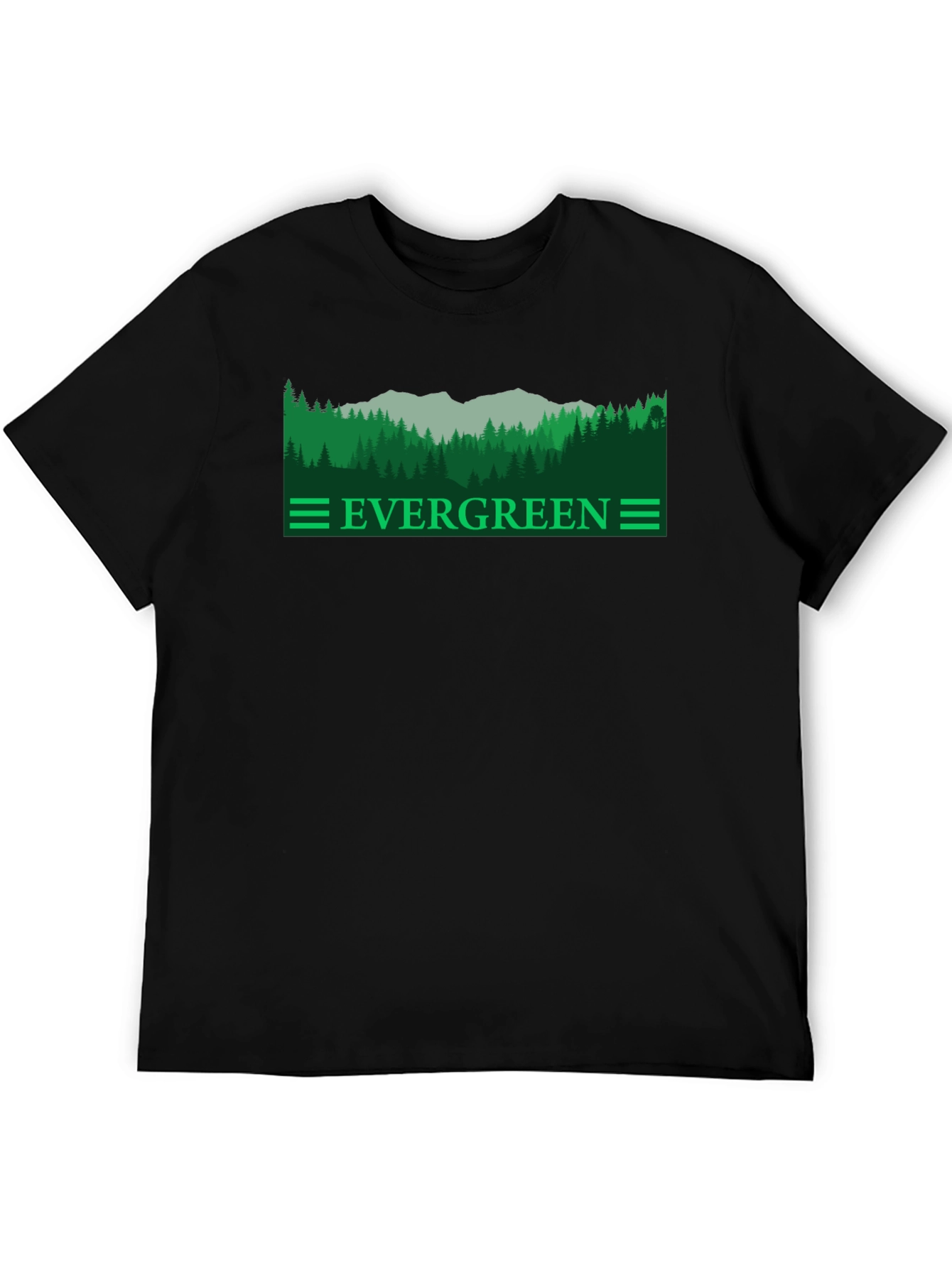 Evergreen Forest Graphic Tee - Nature Inspired