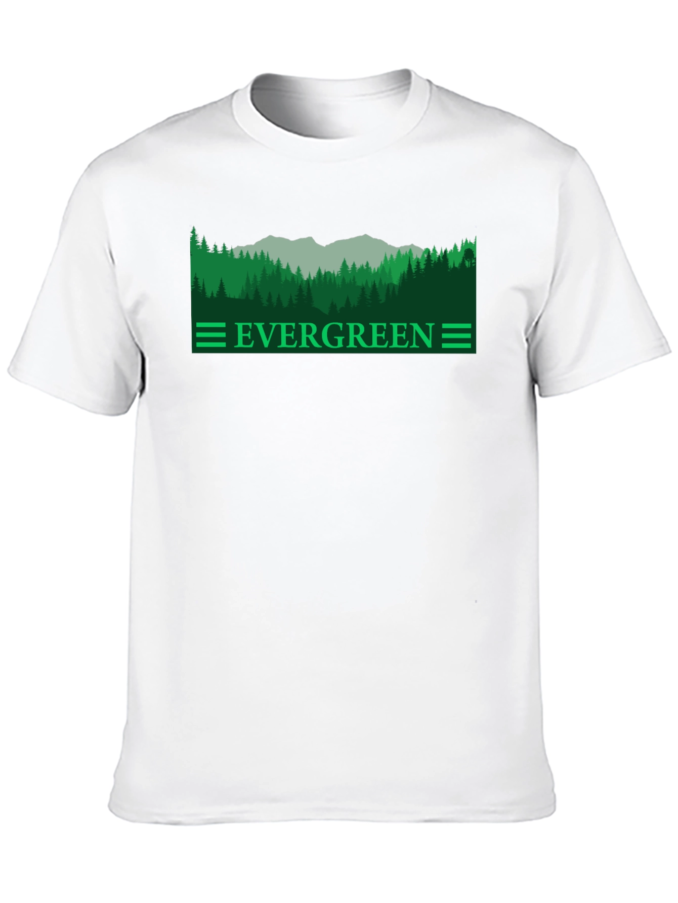 Evergreen Forest Graphic Tee - Nature Inspired
