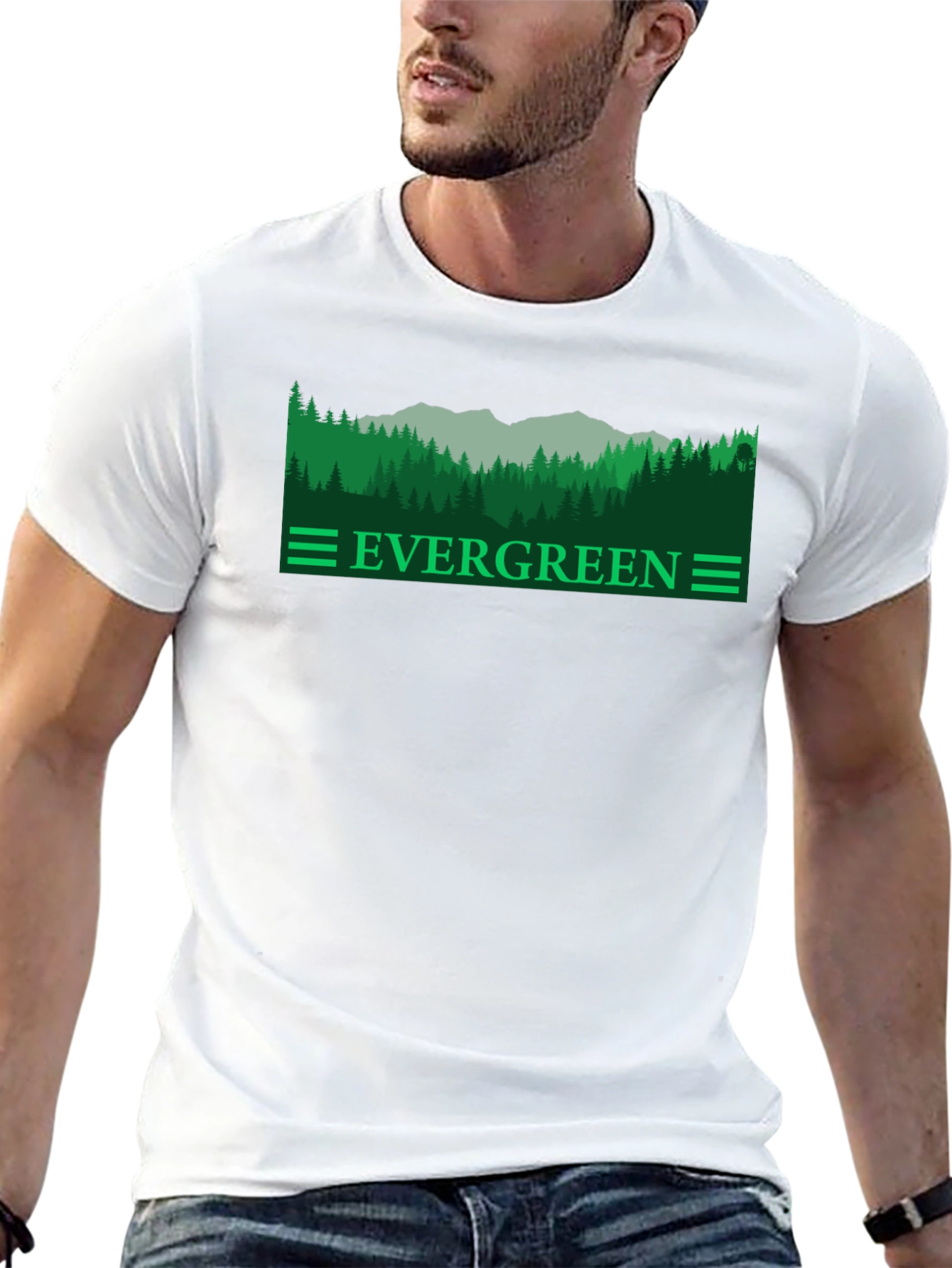 Evergreen Forest Graphic Tee - Nature Inspired