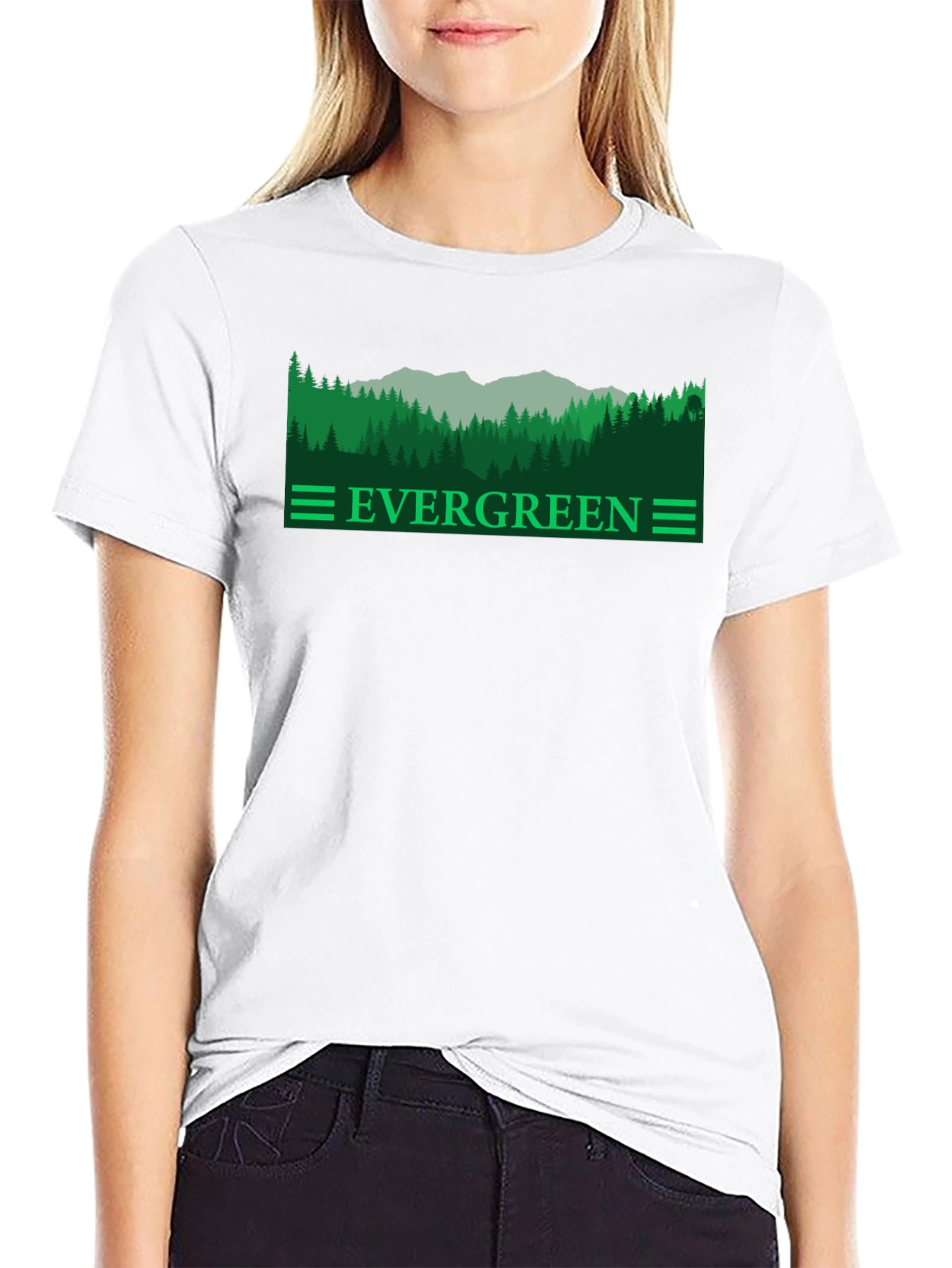 Evergreen Forest Graphic Tee - Nature Inspired