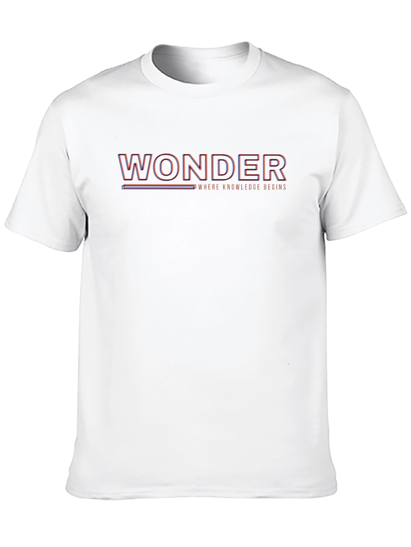 Wonder Knowledge Begins Graphic Tee - Black