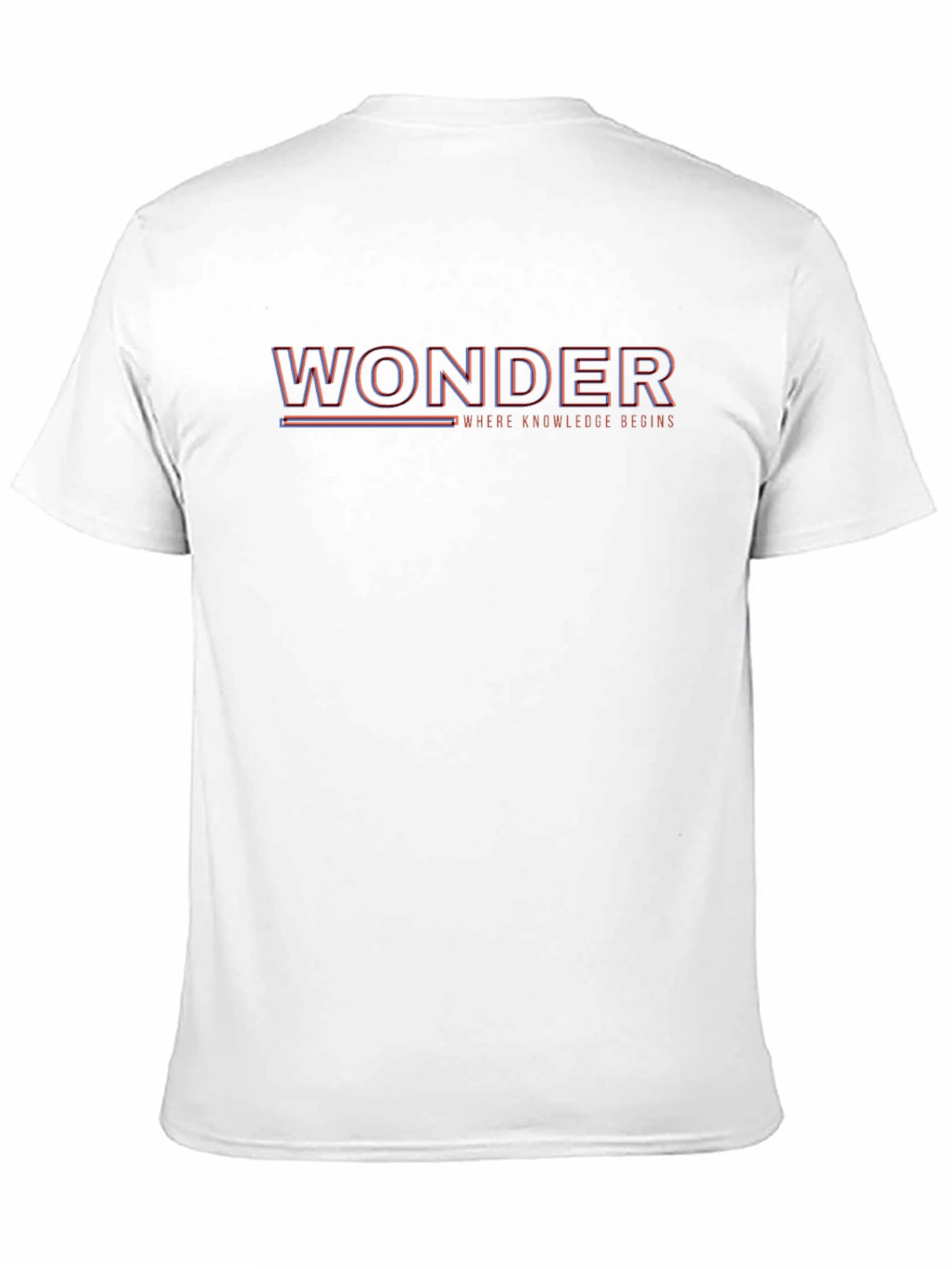 Wonder Knowledge Begins Graphic Tee - Black