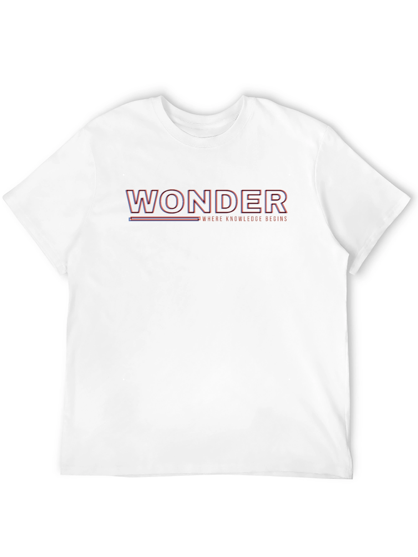 Wonder Knowledge Begins Graphic Tee - Black