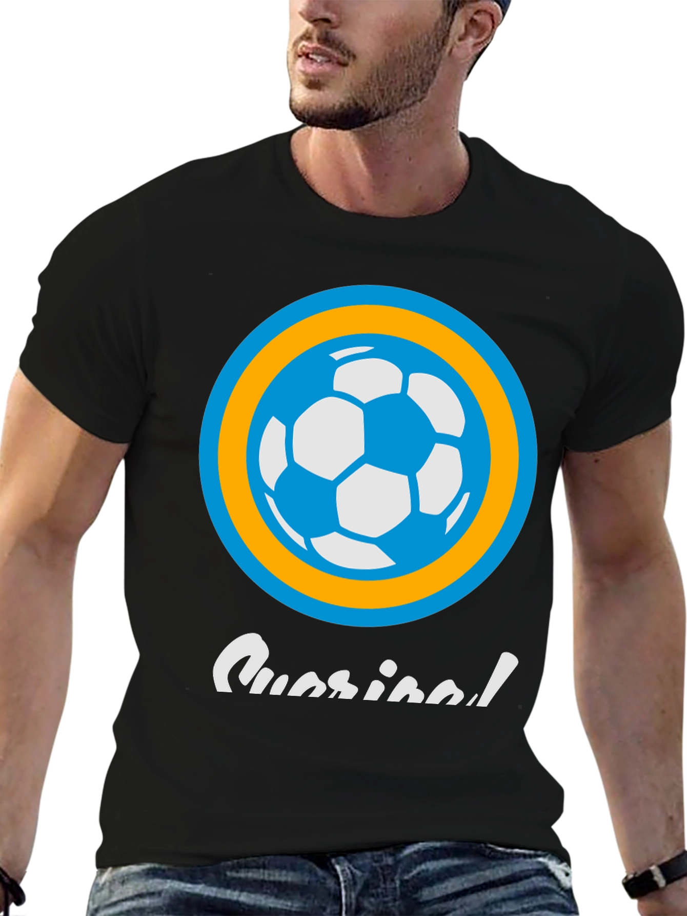 Soccer Ball Graphic Tee - Casual Style