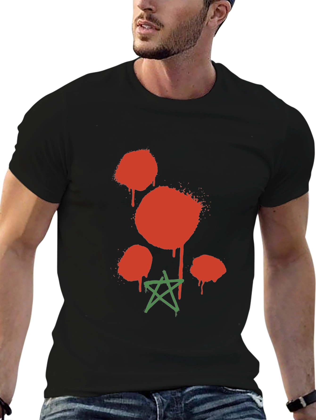 Spray Paint Graphic T-Shirt