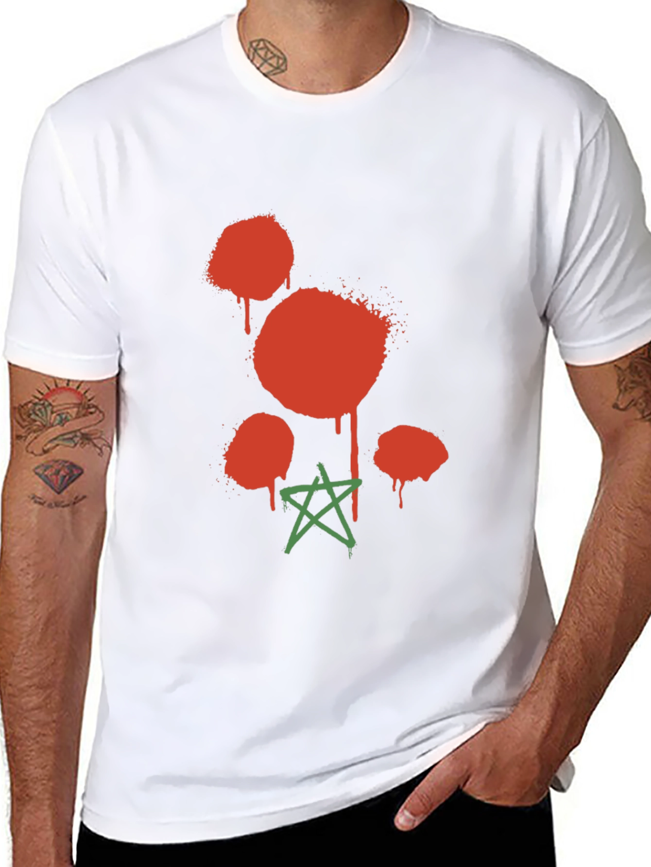 Spray Paint Graphic T-Shirt