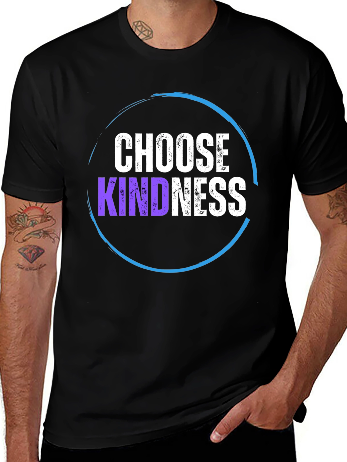 Choose Kindness Black Graphic T-Shirt