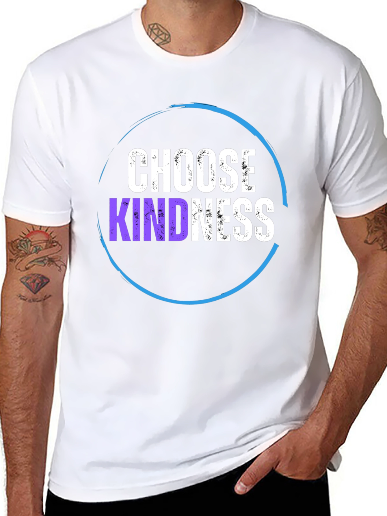 Choose Kindness Black Graphic T-Shirt