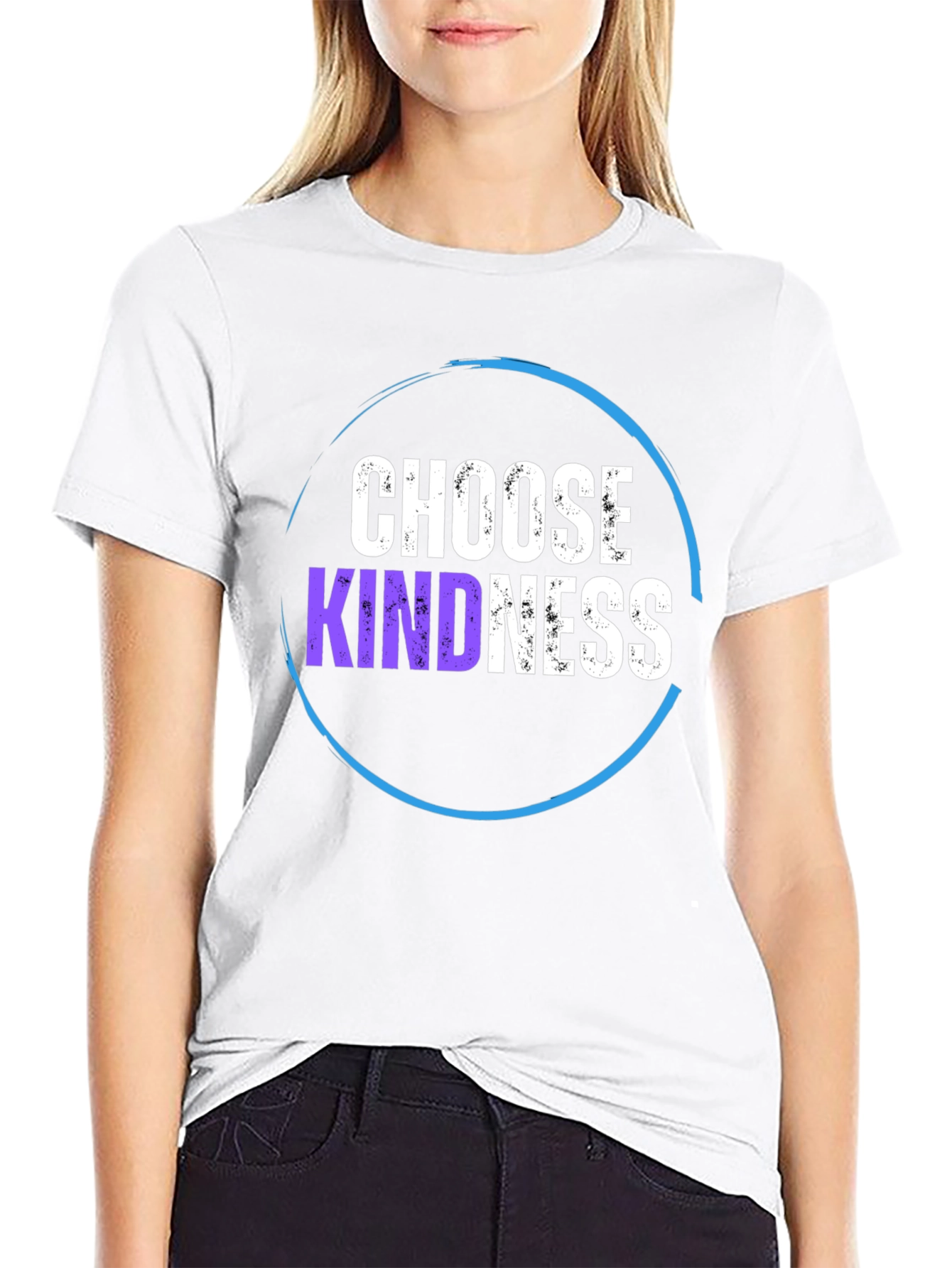 Choose Kindness Black Graphic T-Shirt