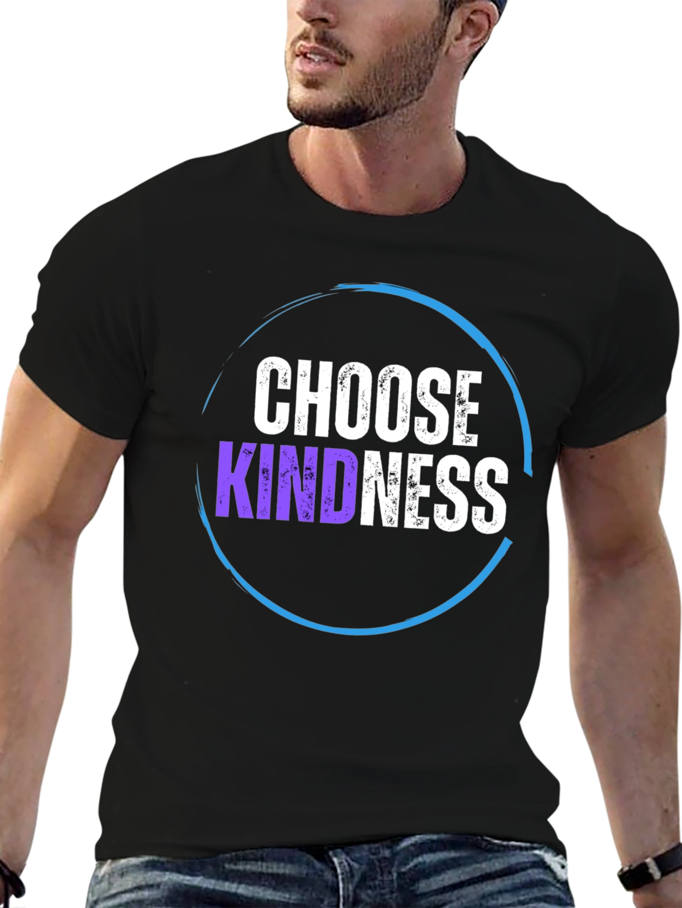 Choose Kindness Black Graphic T-Shirt