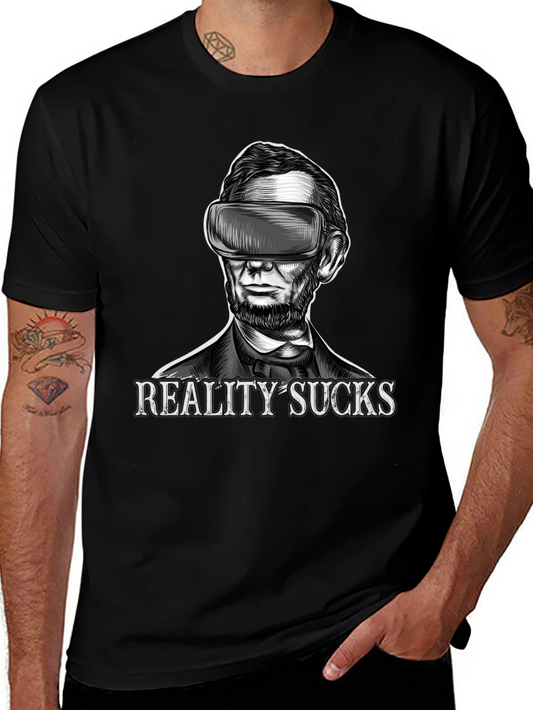 Reality Sucks VR Abraham Lincoln T-Shirt