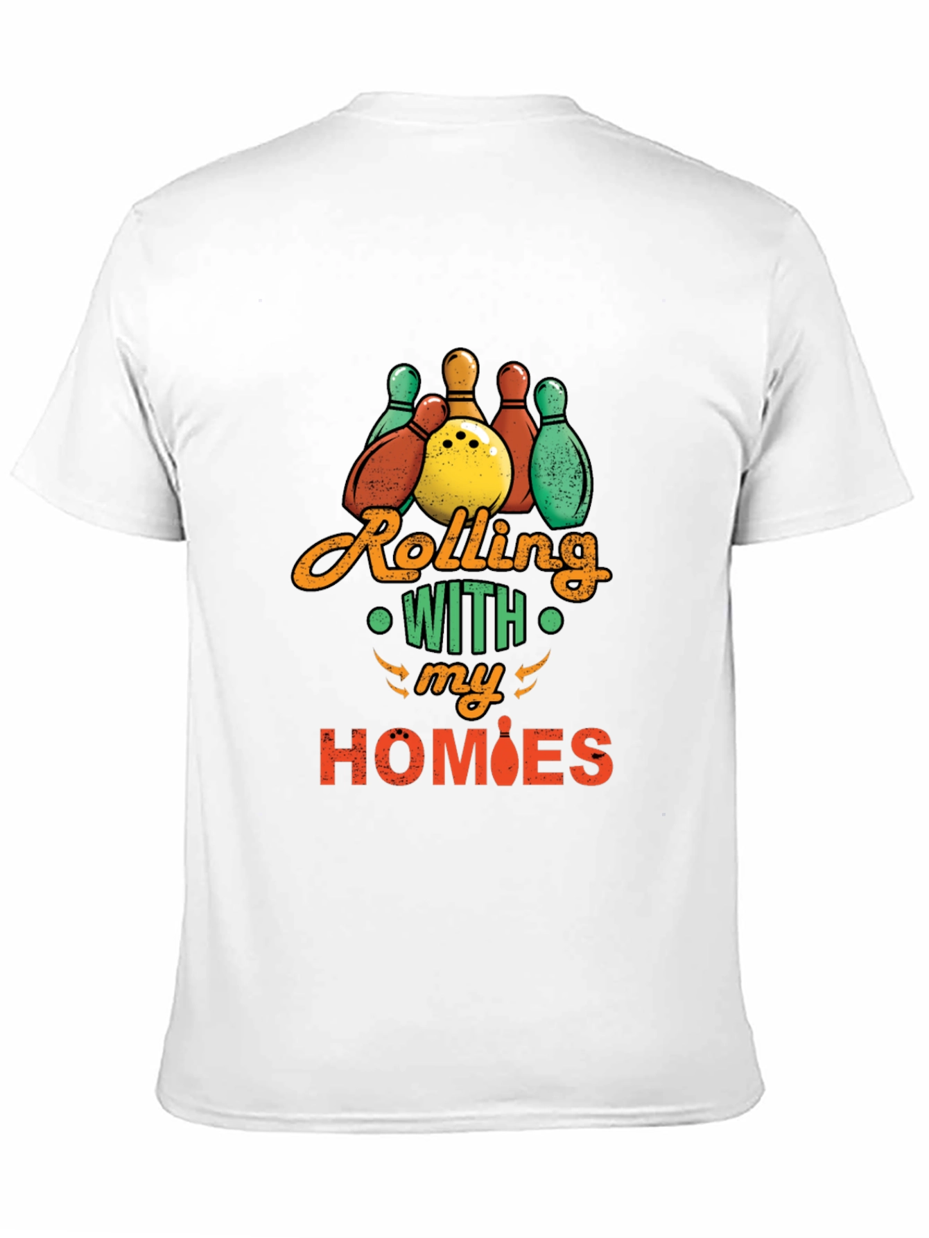 Rolling With My Homies Bowling Graphic Tee