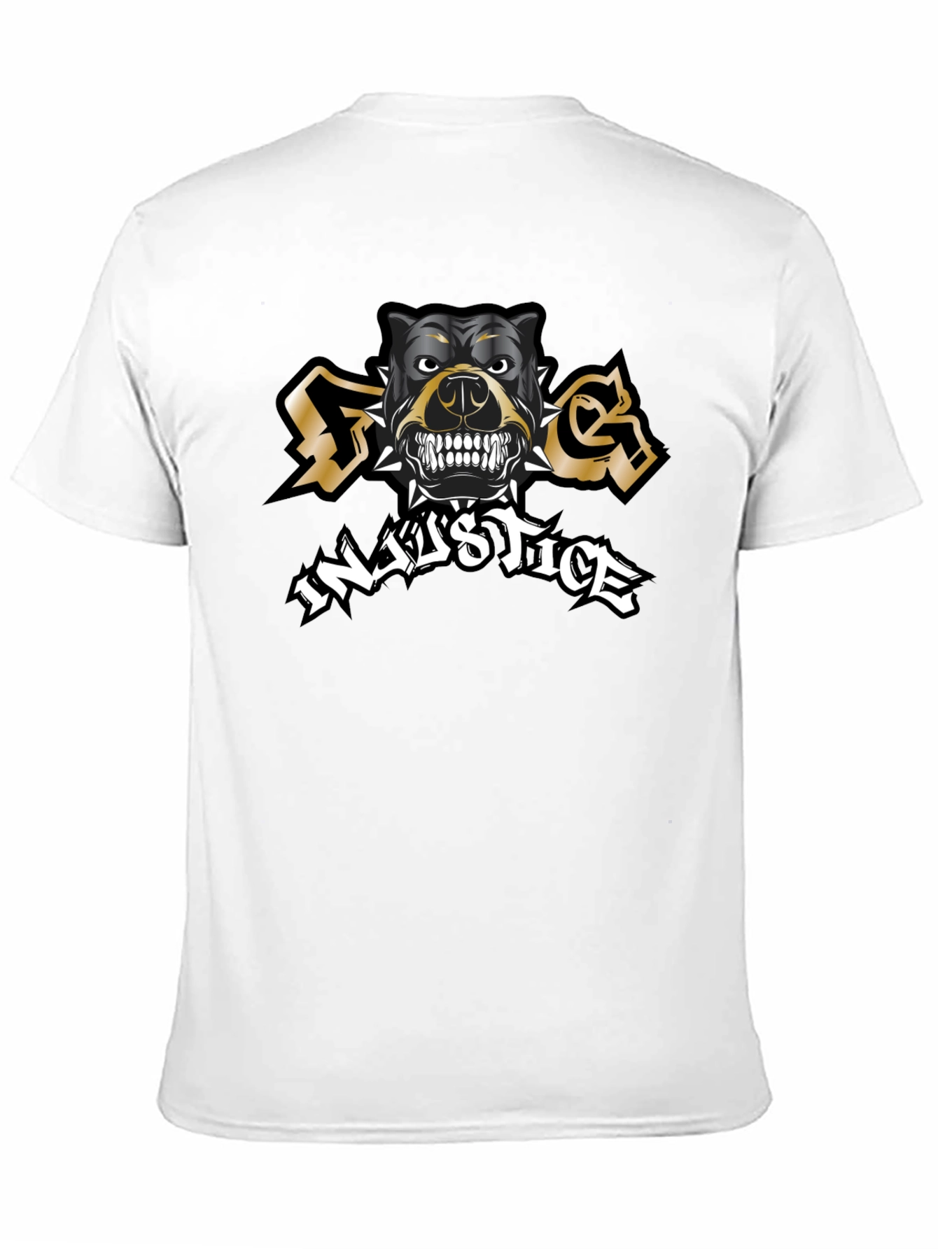 Dog Injustice Black T-Shirt