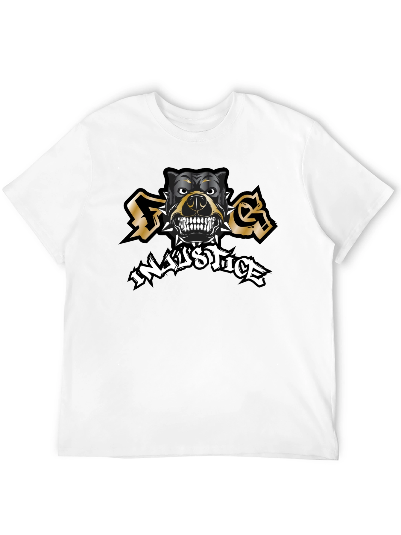 Dog Injustice Black T-Shirt