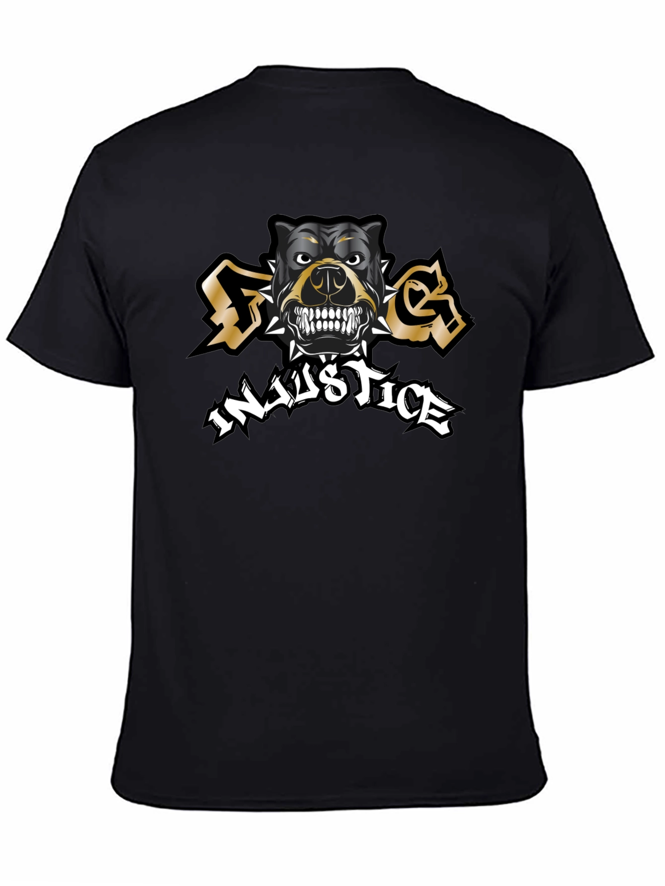 Dog Injustice Black T-Shirt