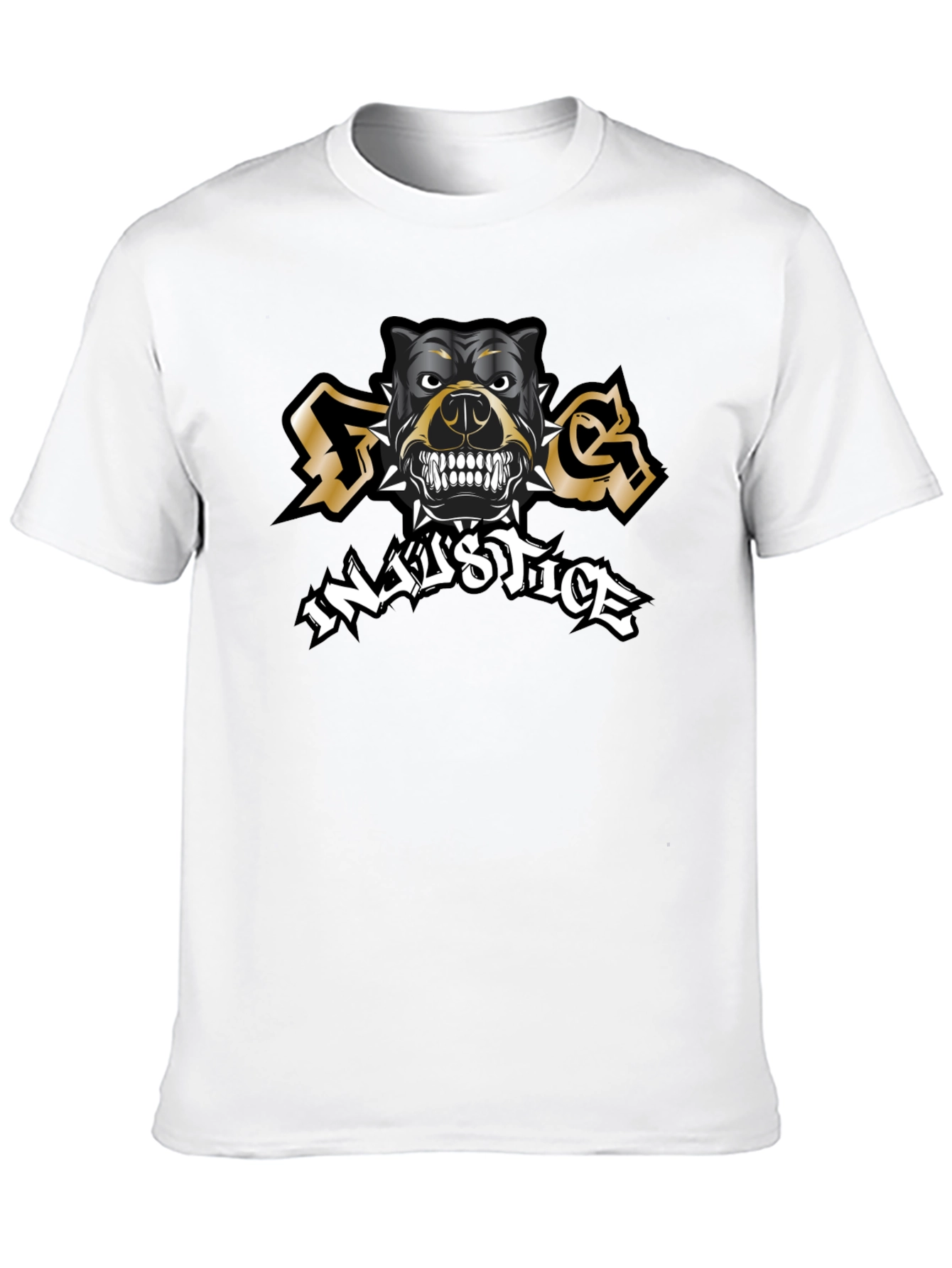 Dog Injustice Black T-Shirt