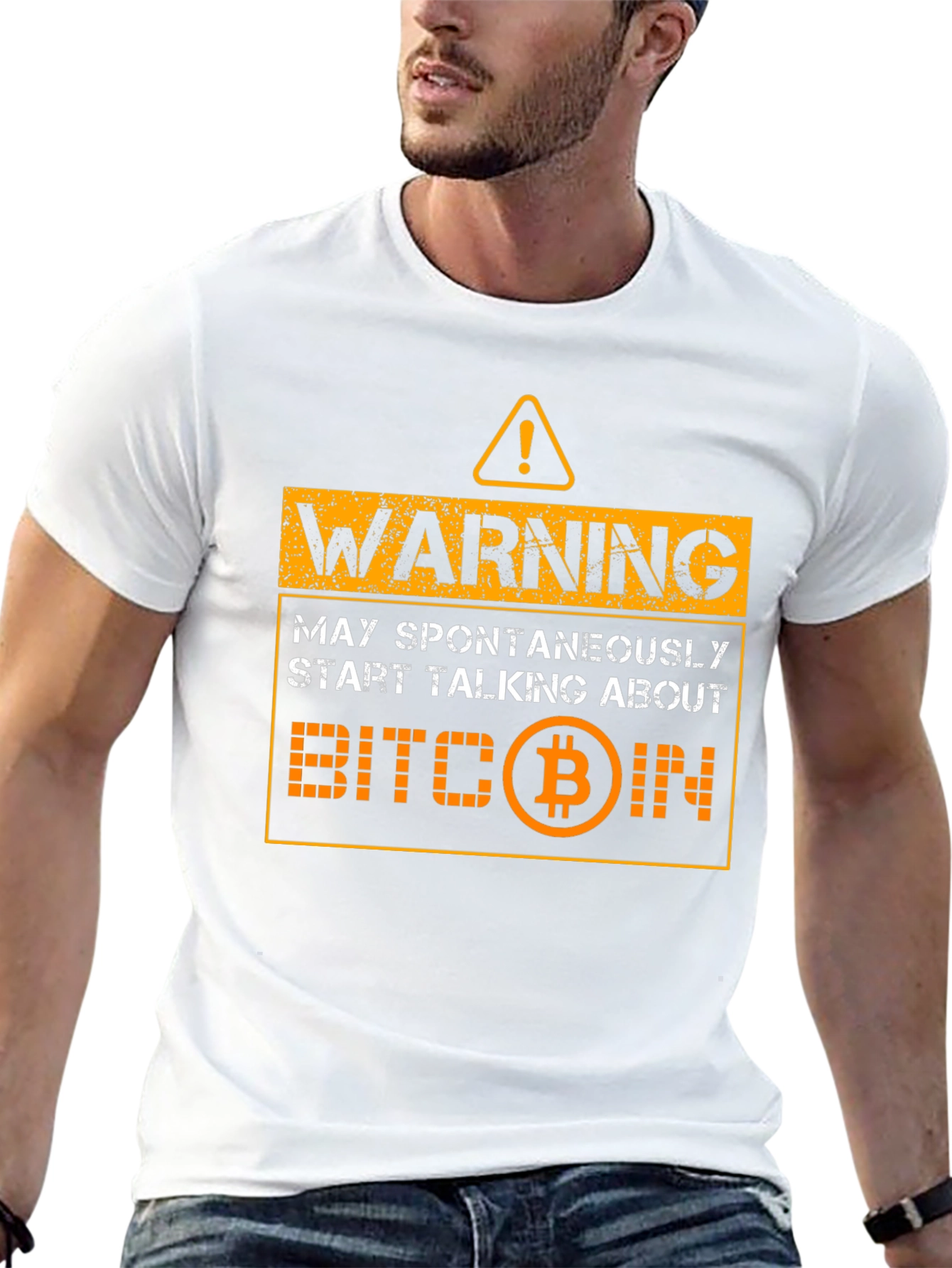 Warning Bitcoin T-Shirt
