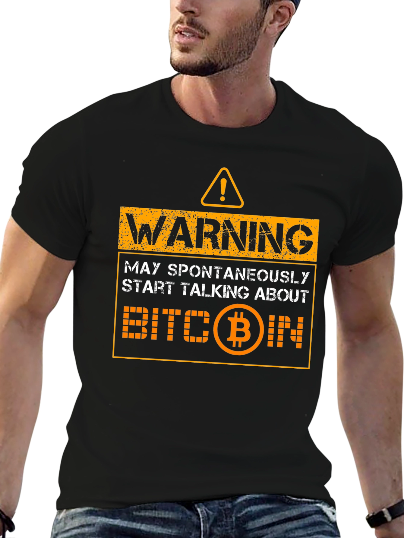 Warning Bitcoin T-Shirt