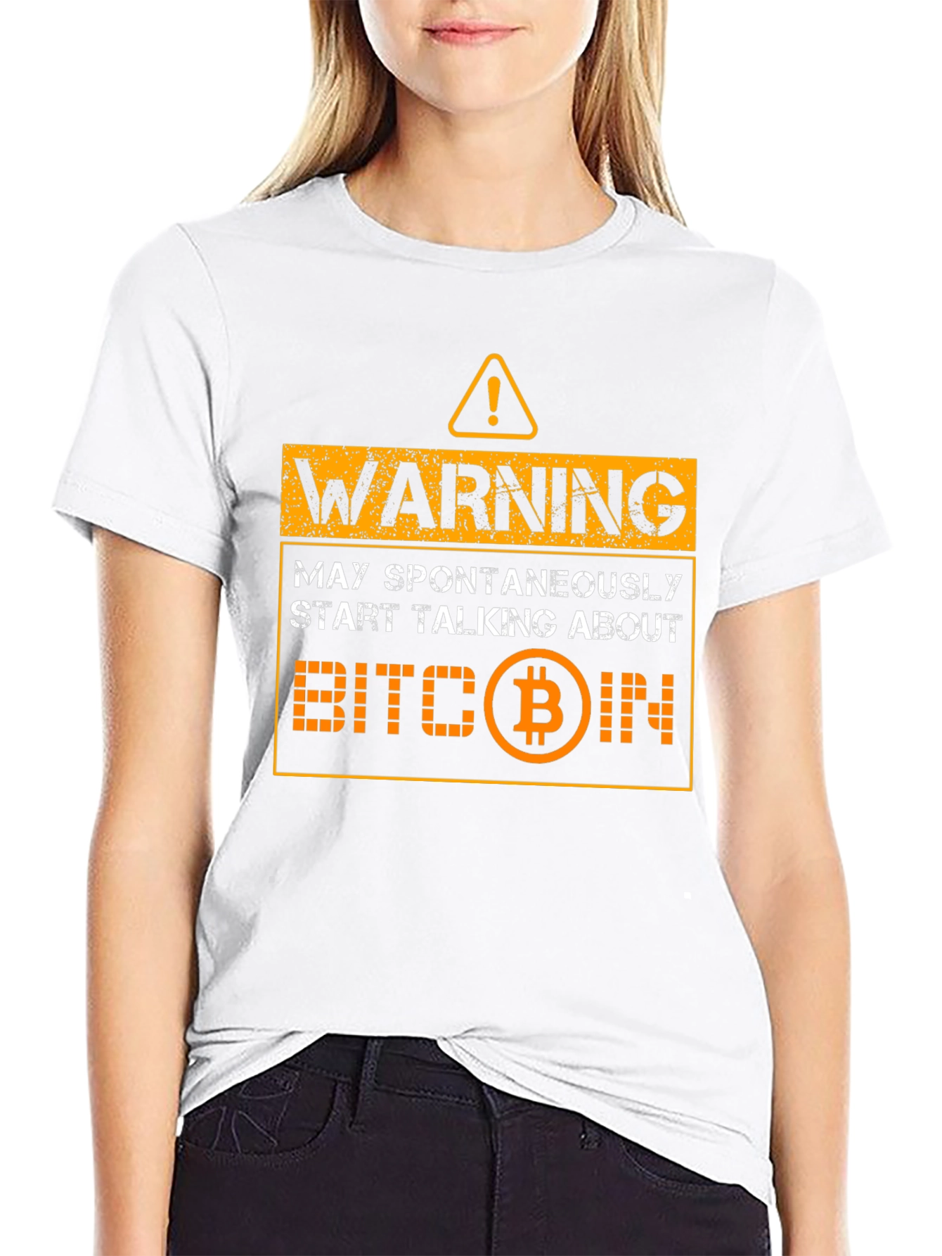 Warning Bitcoin T-Shirt