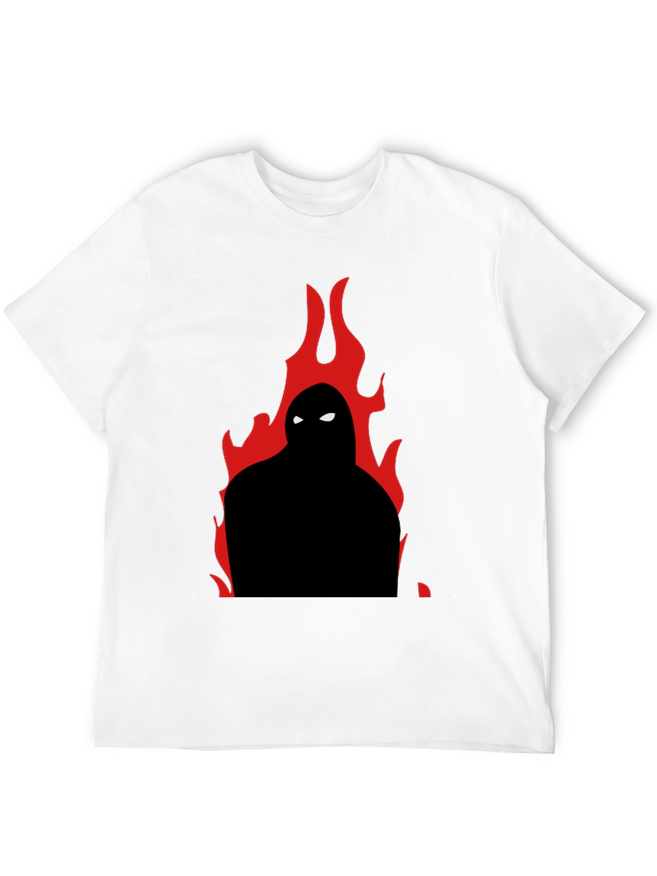 Flame Silhouette Graphic Tee - Cool Casual Style