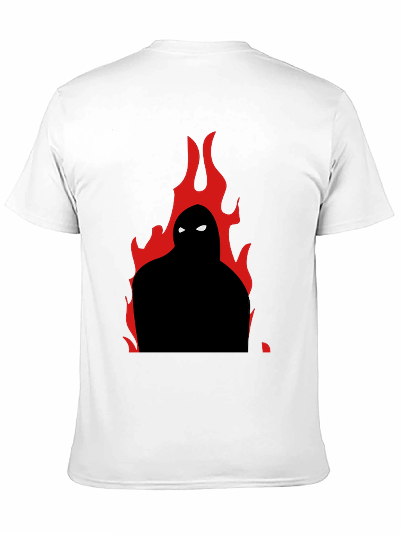 Flame Silhouette Graphic Tee - Cool Casual Style