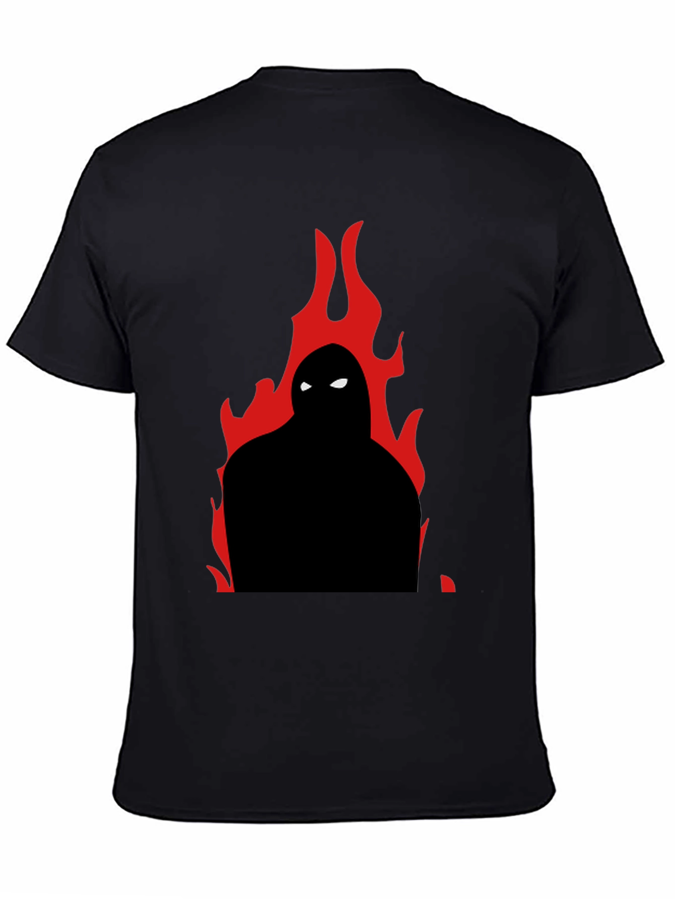Flame Silhouette Graphic Tee - Cool Casual Style