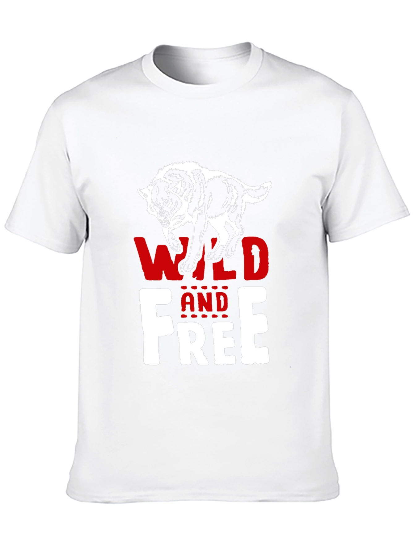 Wild and Free Wolf Graphic T-Shirt
