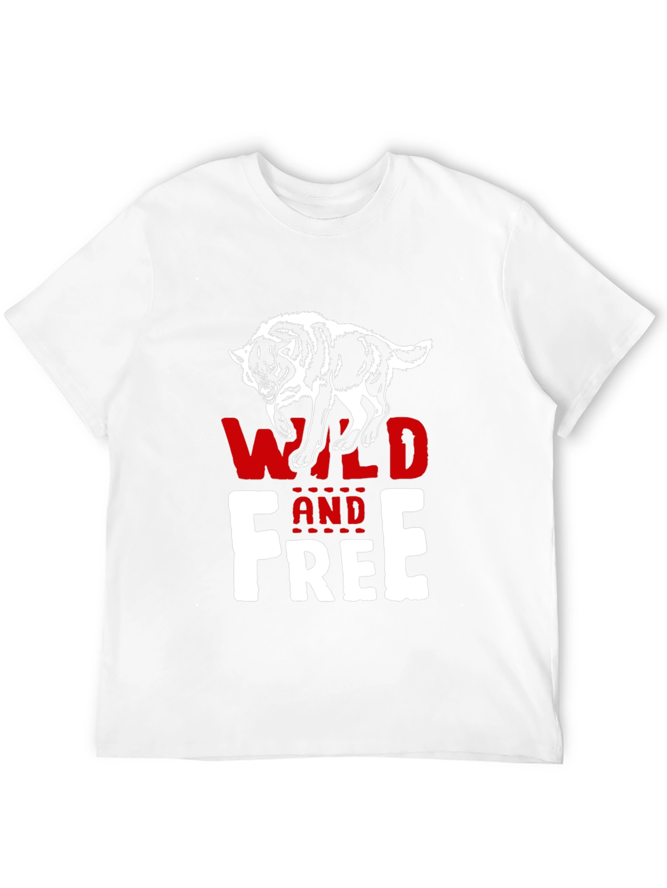 Wild and Free Wolf Graphic T-Shirt