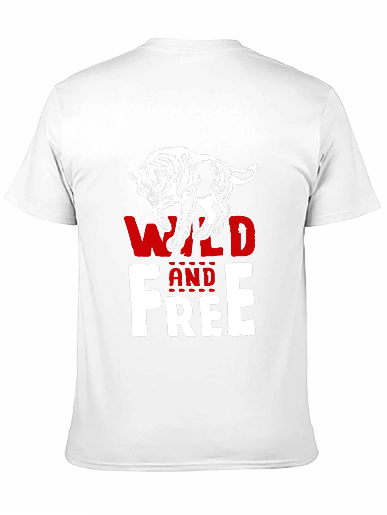 Wild and Free Wolf Graphic T-Shirt