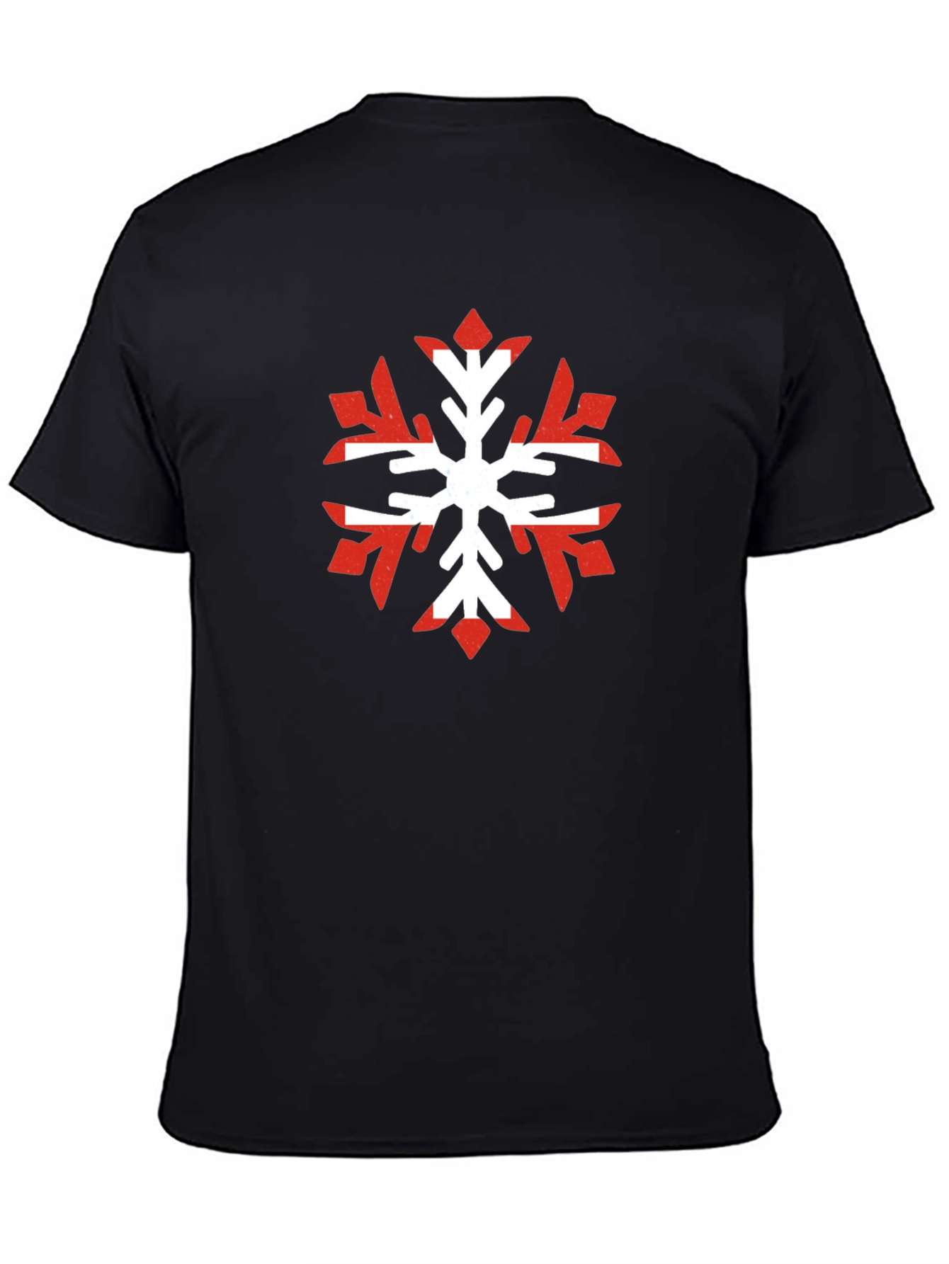 Nordic Snowflake Graphic Tee - Cool Winter Shirt