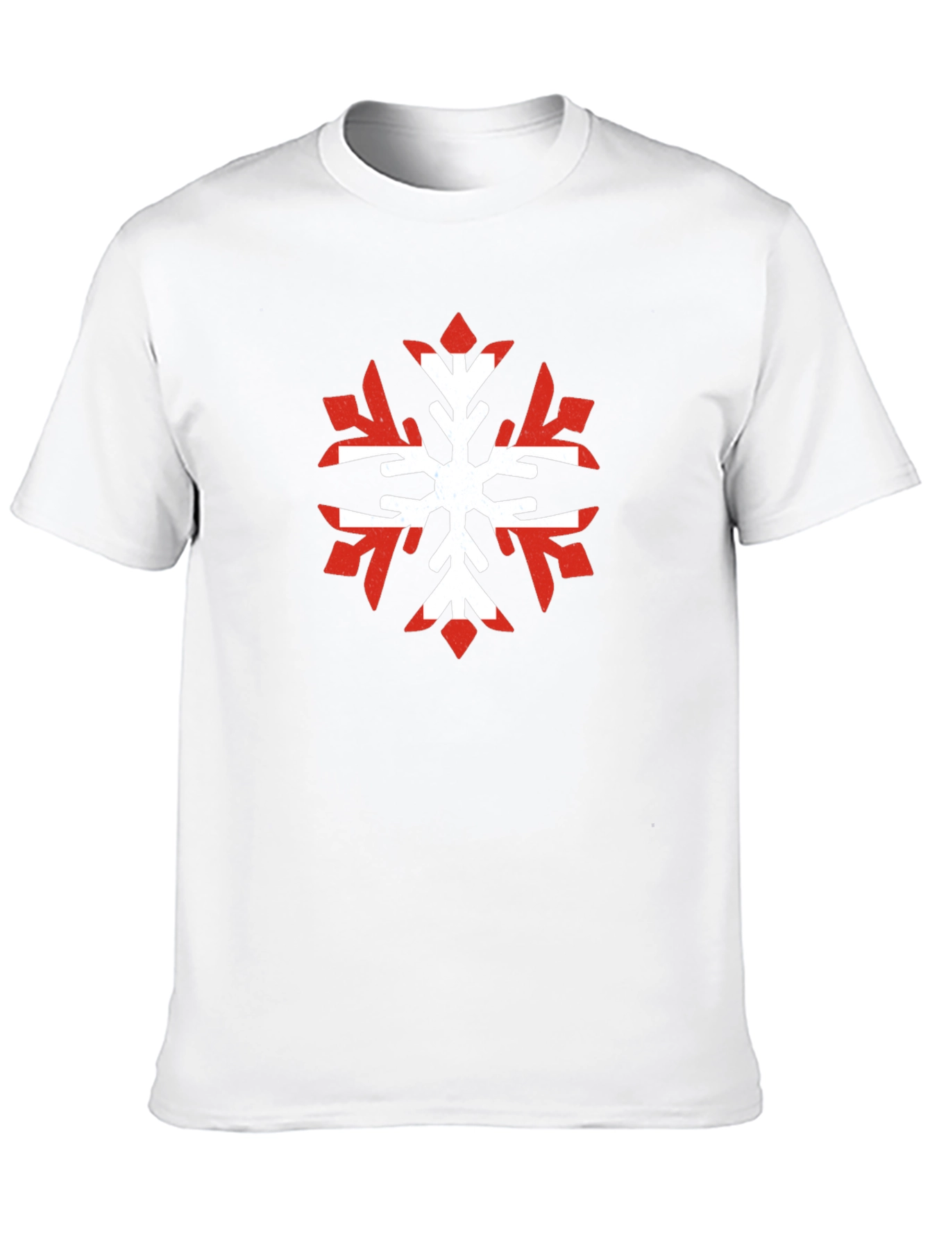 Nordic Snowflake Graphic Tee - Cool Winter Shirt