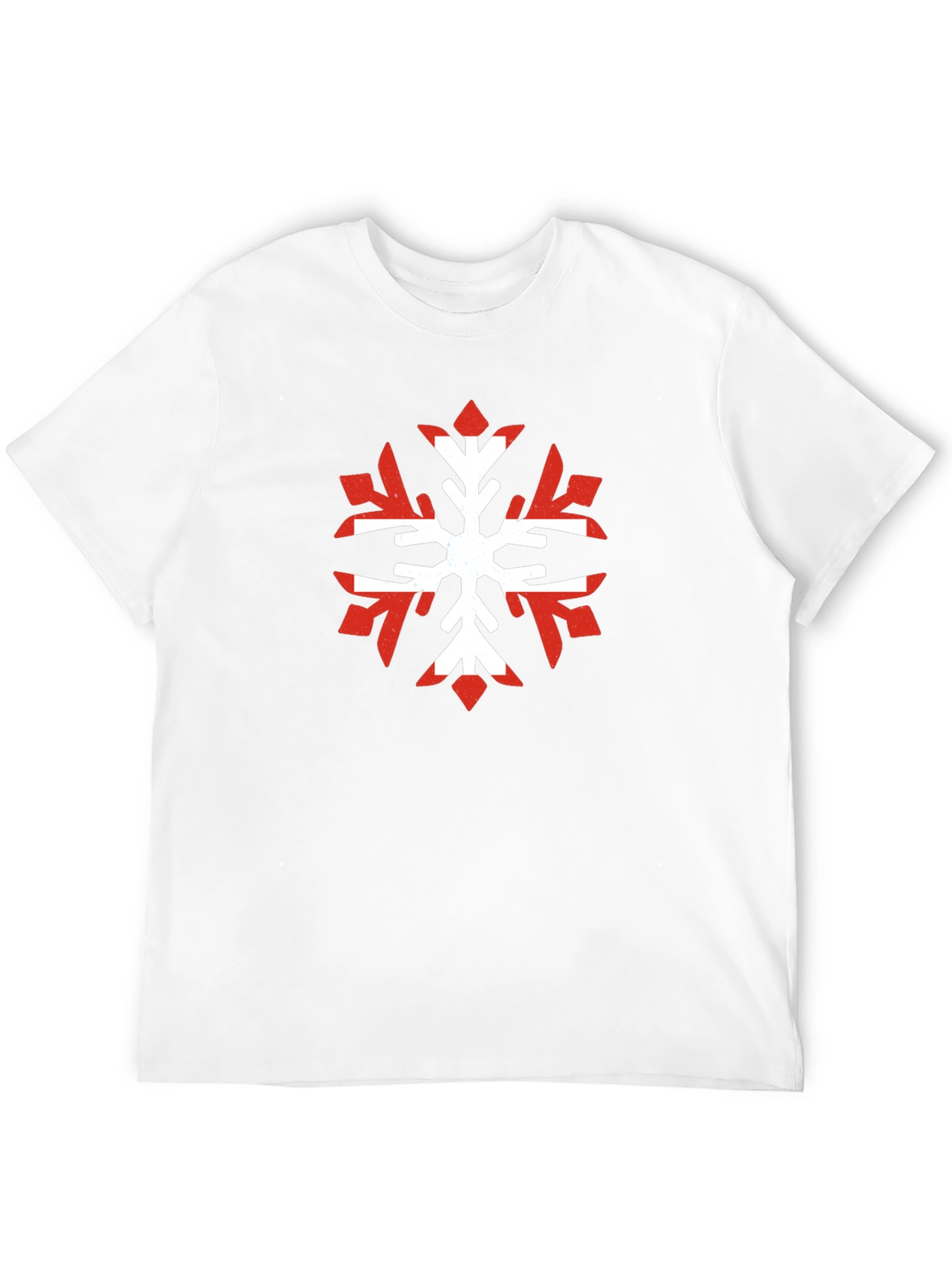 Nordic Snowflake Graphic Tee - Cool Winter Shirt