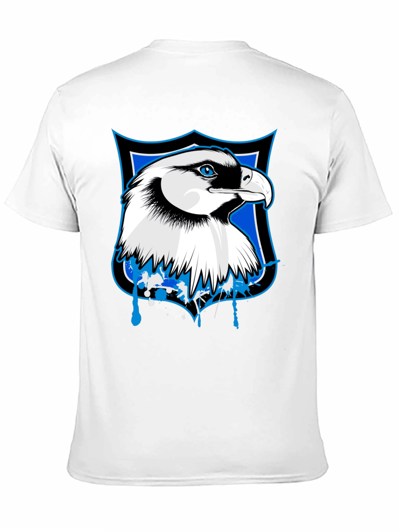 Mens Eagle Shield Graphic Tee - Black