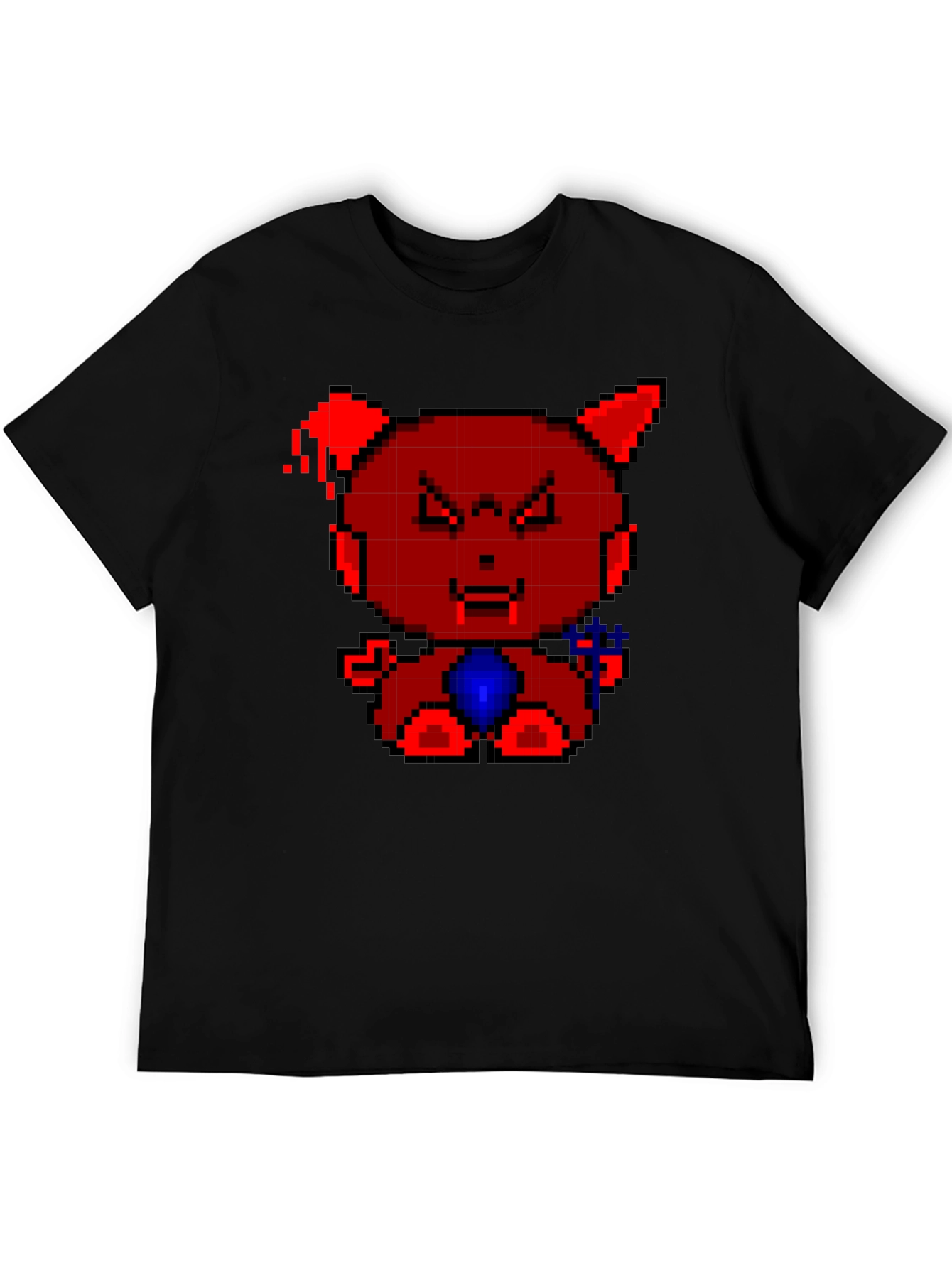 Pixel Devil Bear Graphic Tee