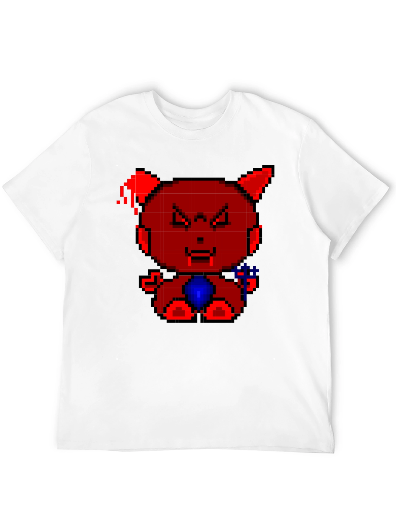 Pixel Devil Bear Graphic Tee